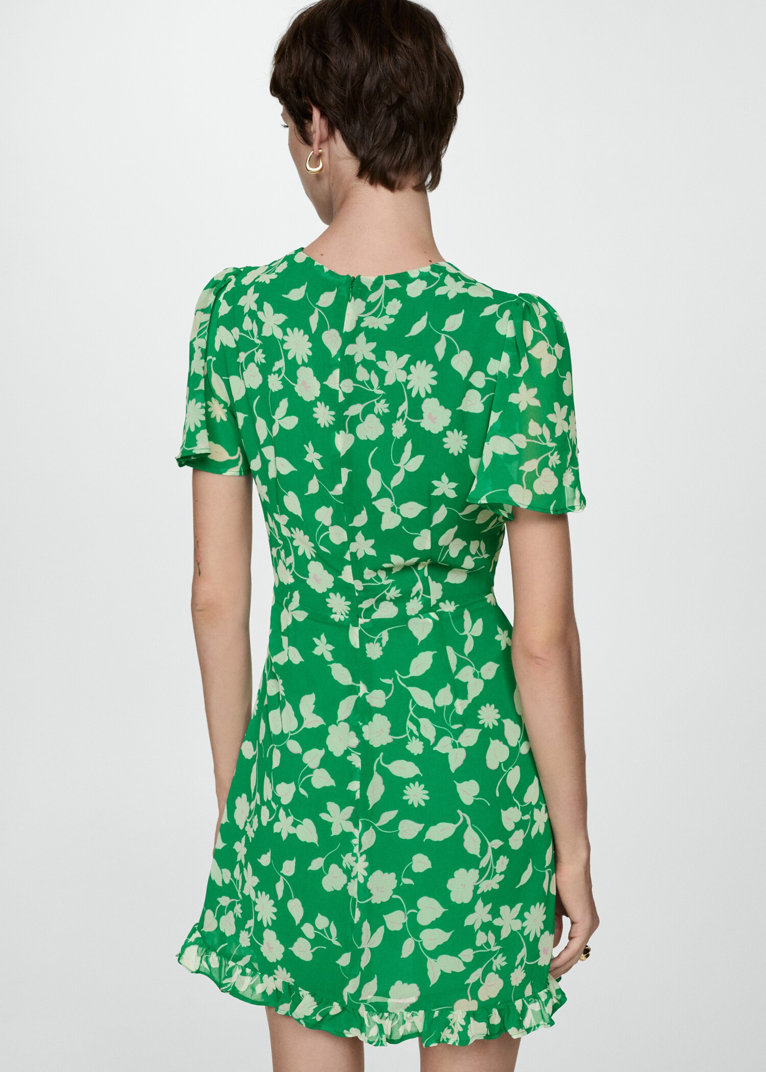 Vestit estampat curt - Revers de l'article