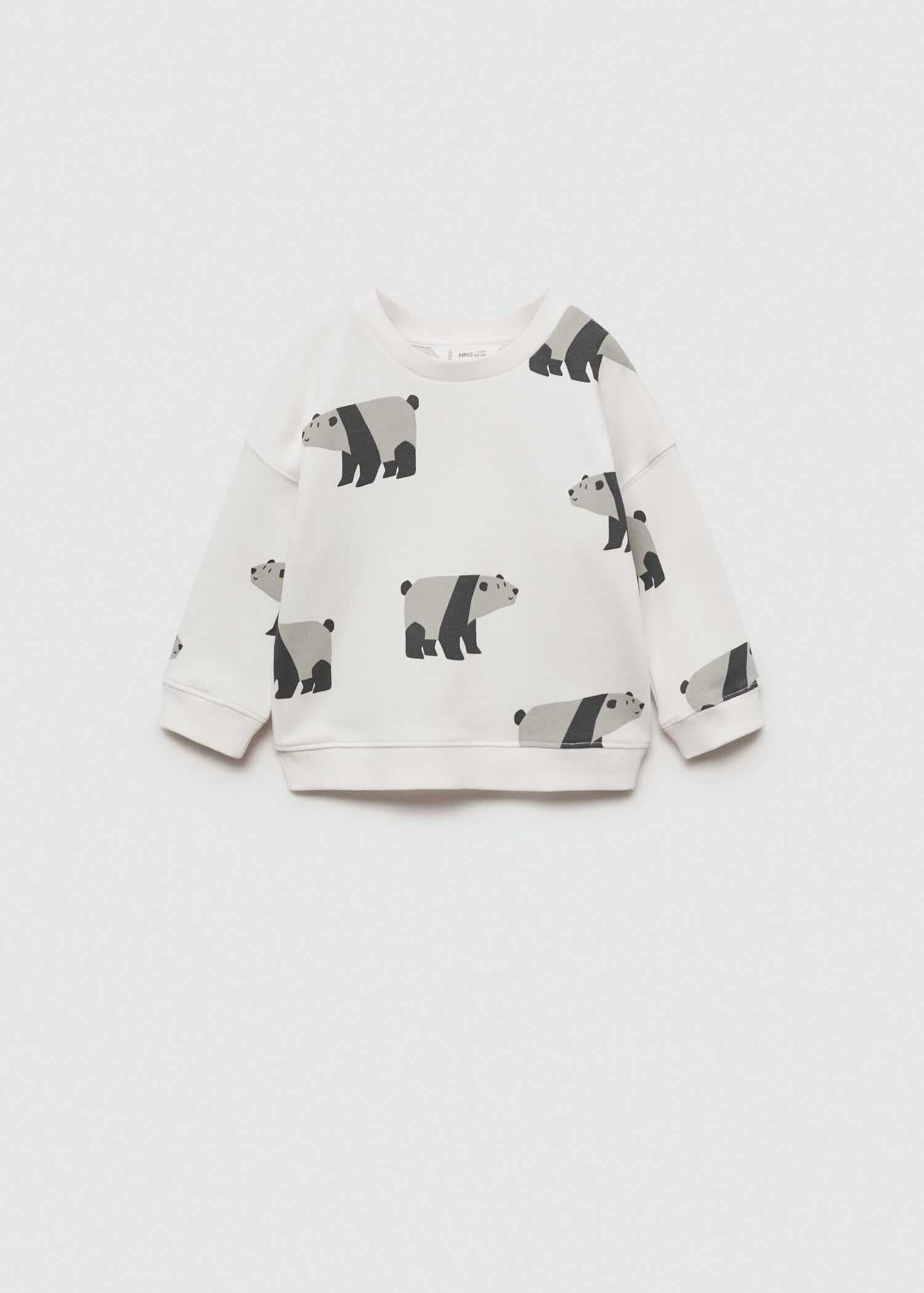 Bear print sweatshirt - Article without model