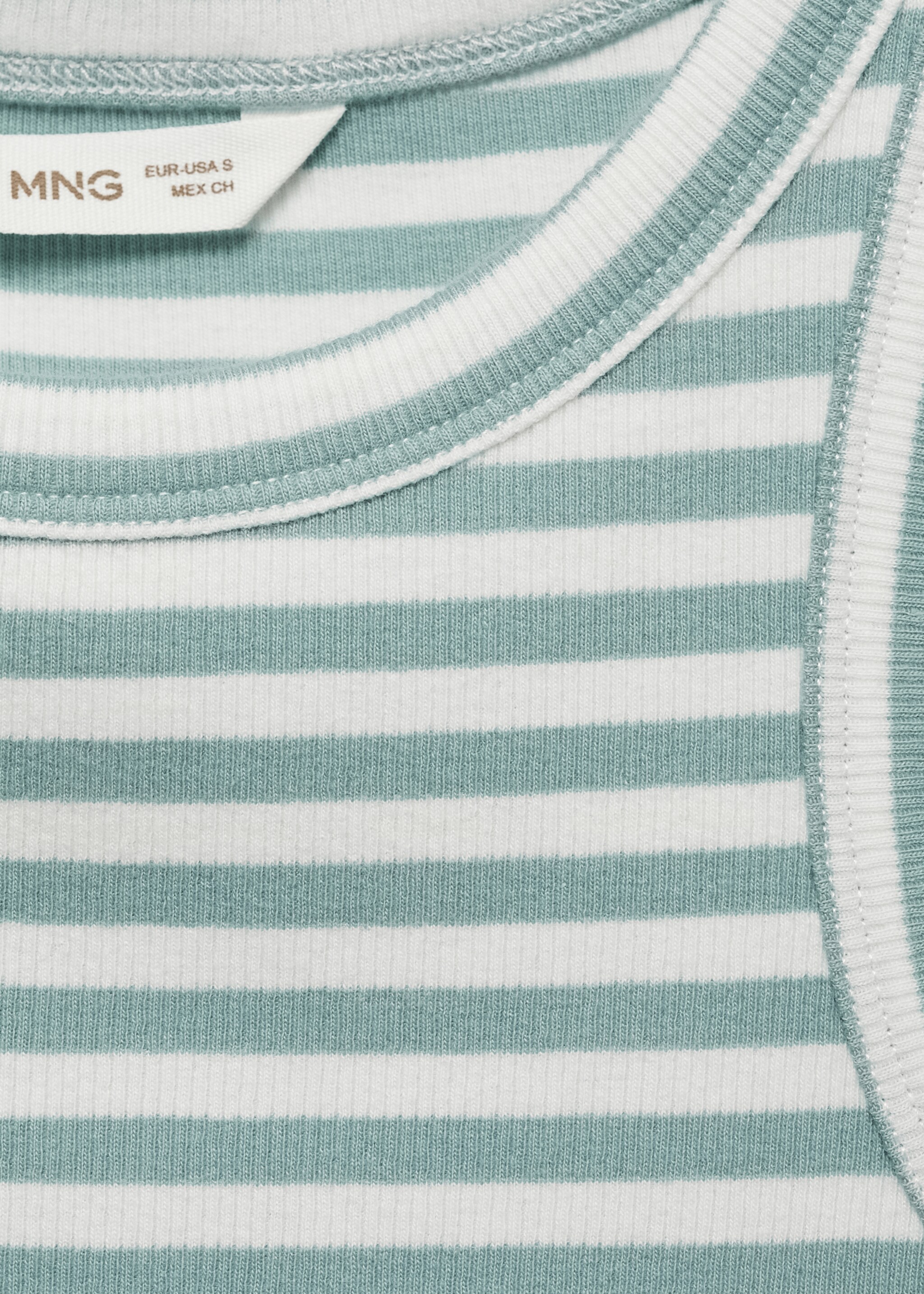 Ribbed cotton-blend top - Details of the article 8
