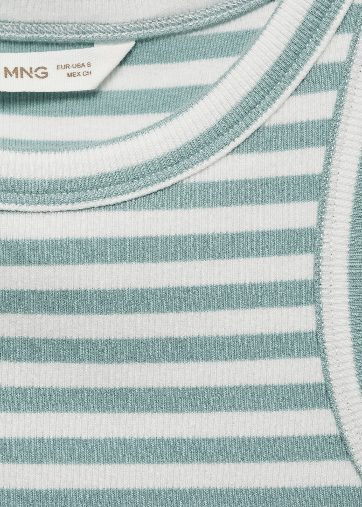 Ribbed cotton-blend top - Details of the article 8