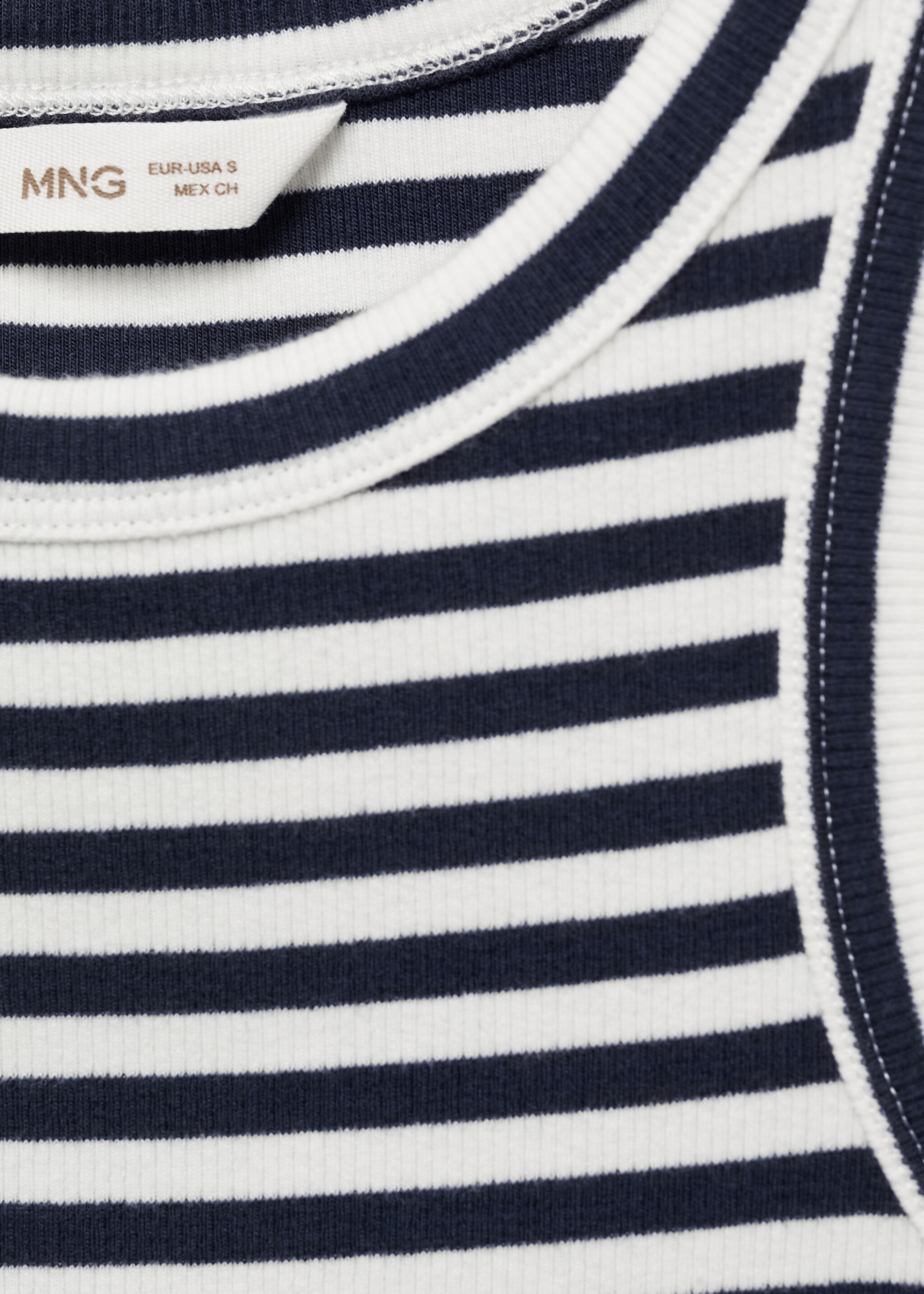 Ribbed cotton-blend top - Details of the article 8