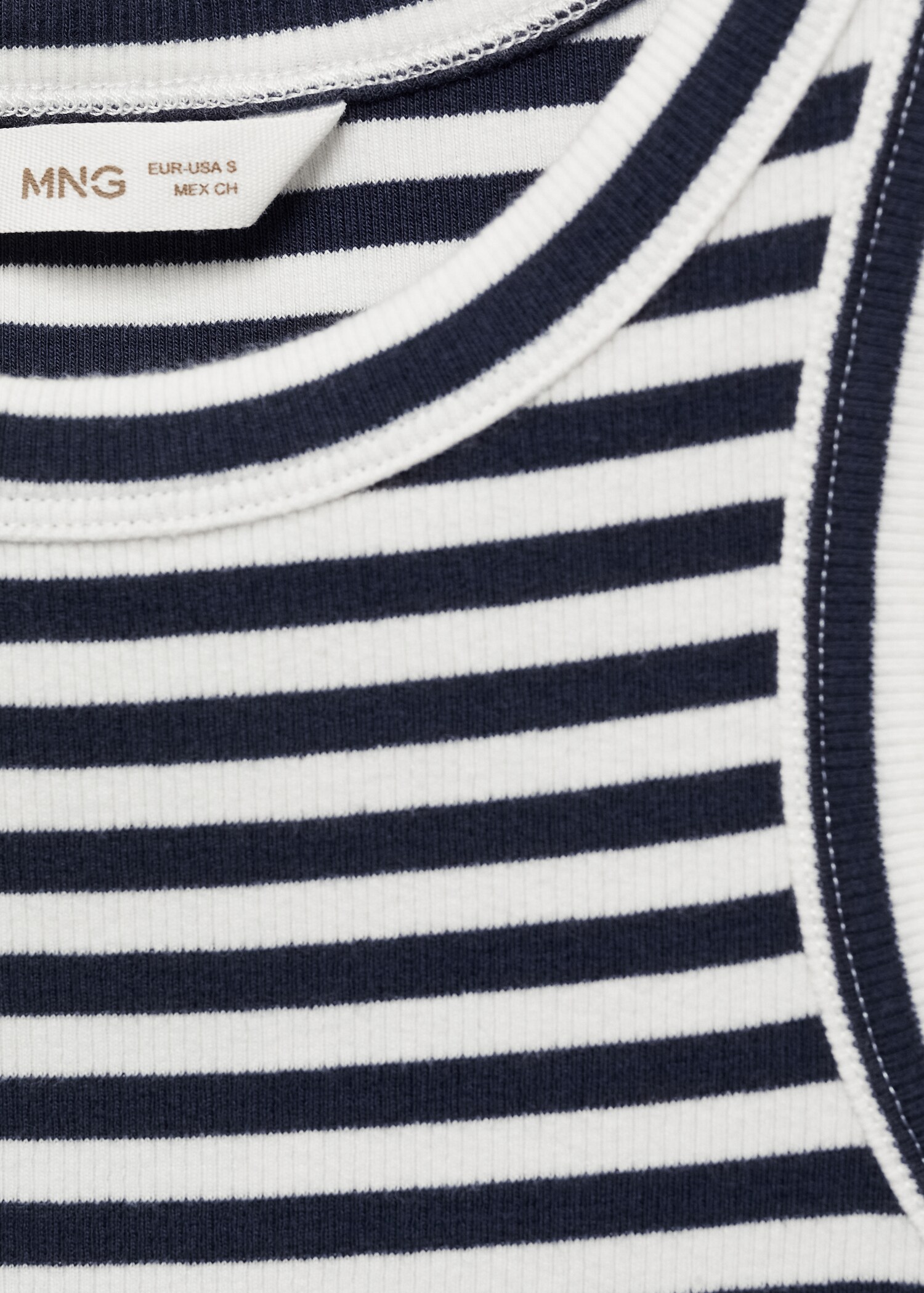 Ribbed cotton-blend top - Details of the article 8