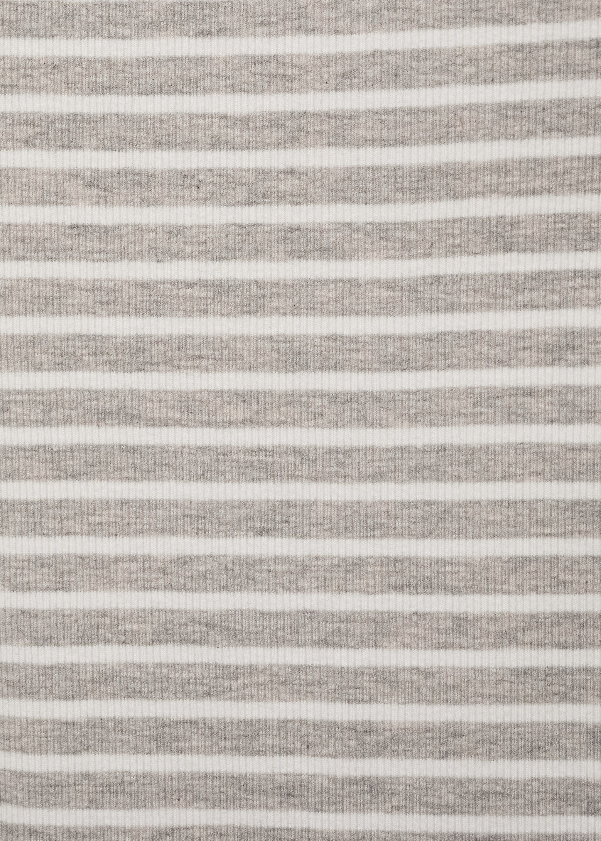 Geripptes Top aus Baumwoll-Mix - Detail des Artikels 0, Hellgrau meliert. Ref: 77032936-00.