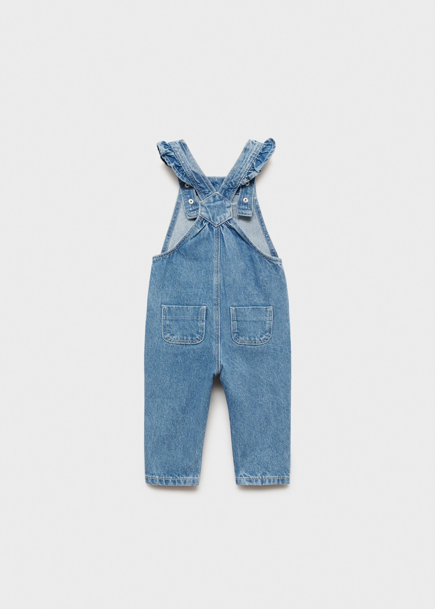 Salopette denim à volants - Verso de l’article