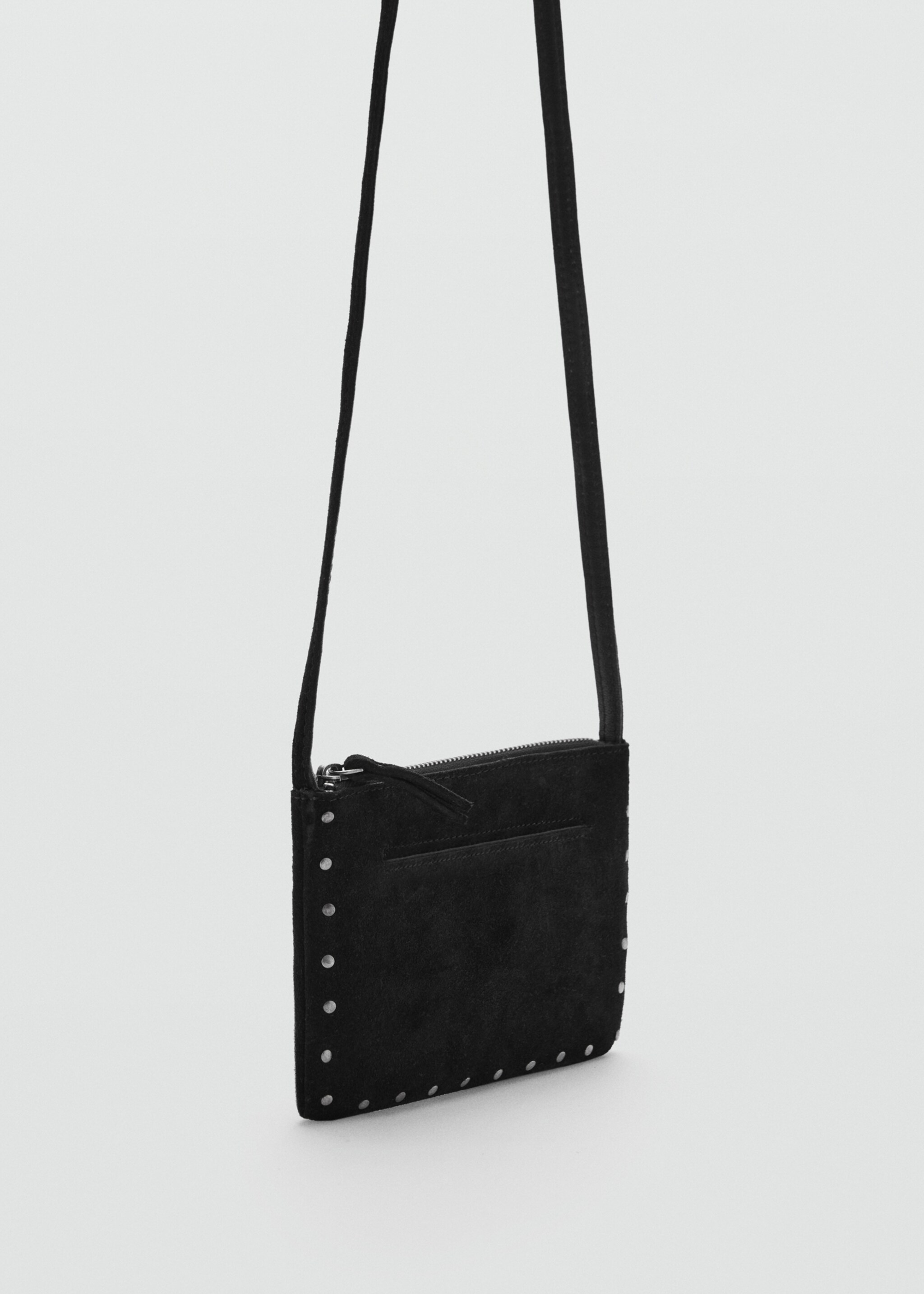 Leren tas met studs - Middenvlak