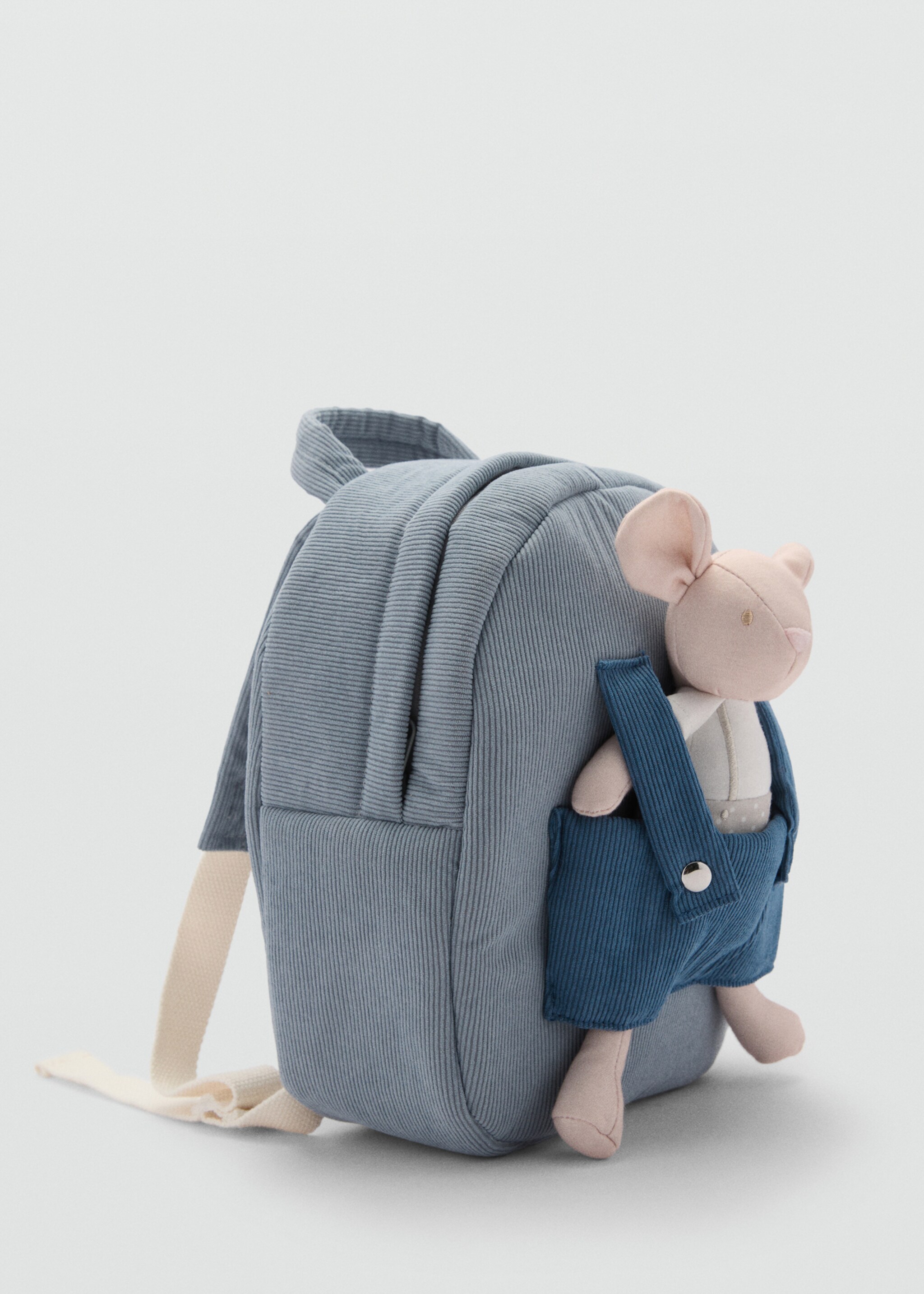 Mochila com rato como brinquedo - Plano médio