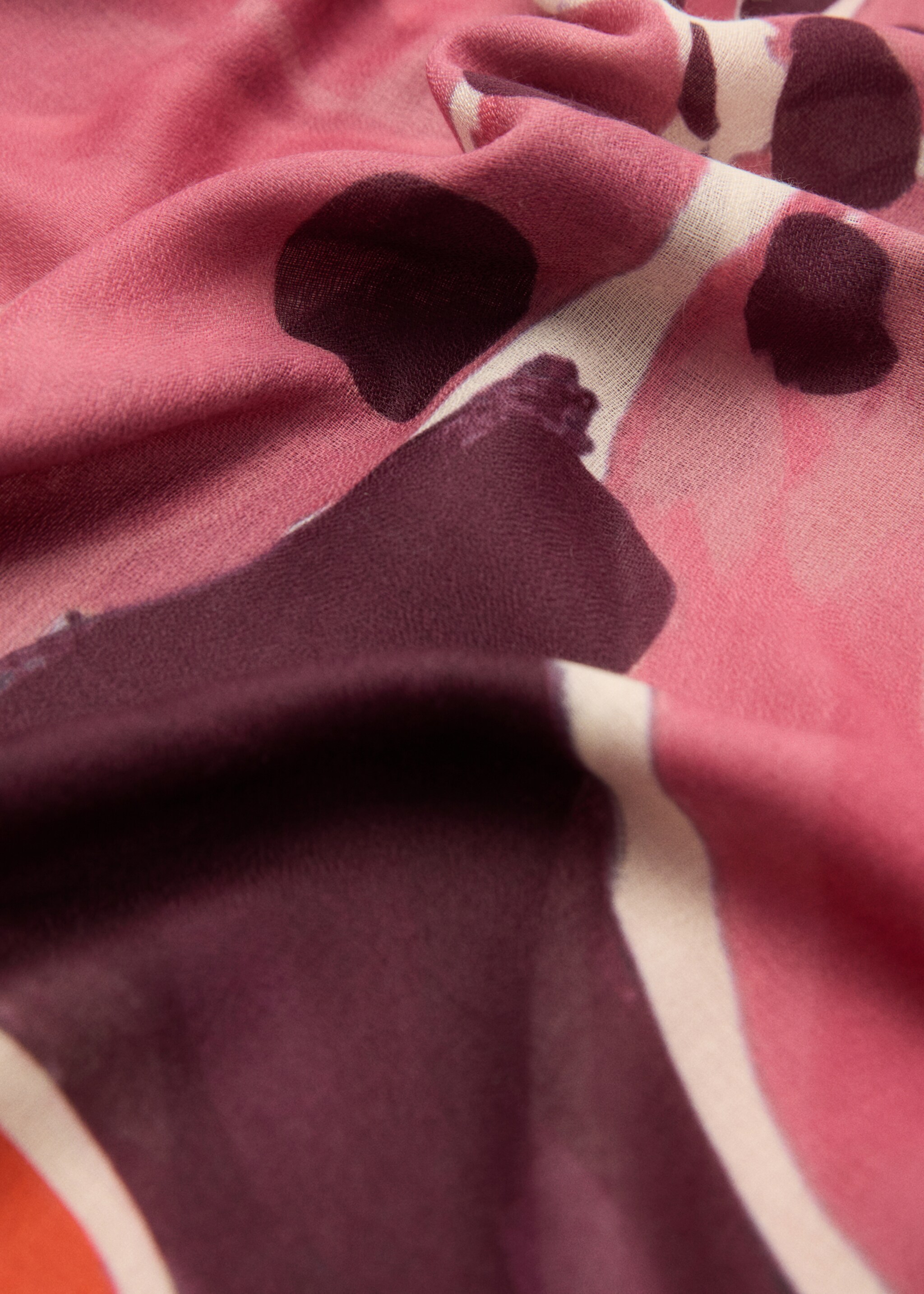 Floral print scarf - Medium plane
