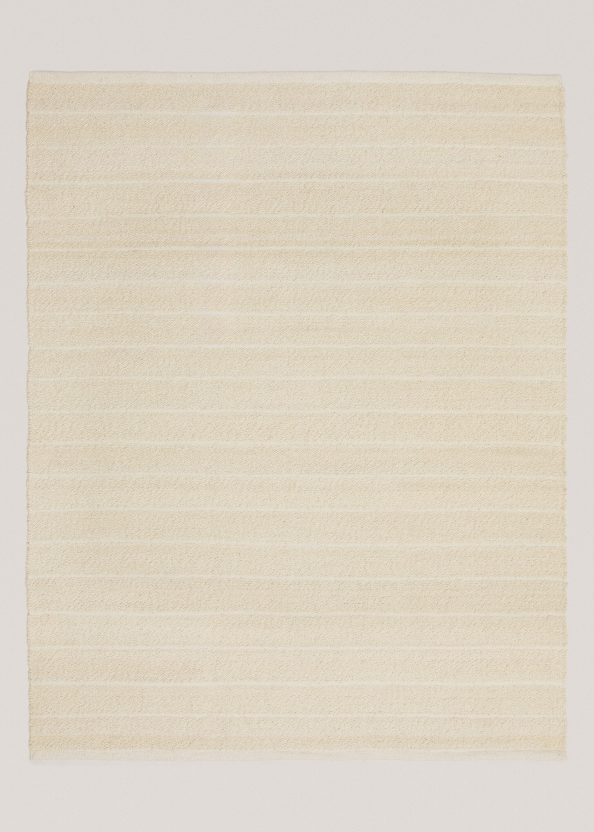 Wool and cotton rug 150x200cm - Article without model, Sand. Ref: 77033272-00.