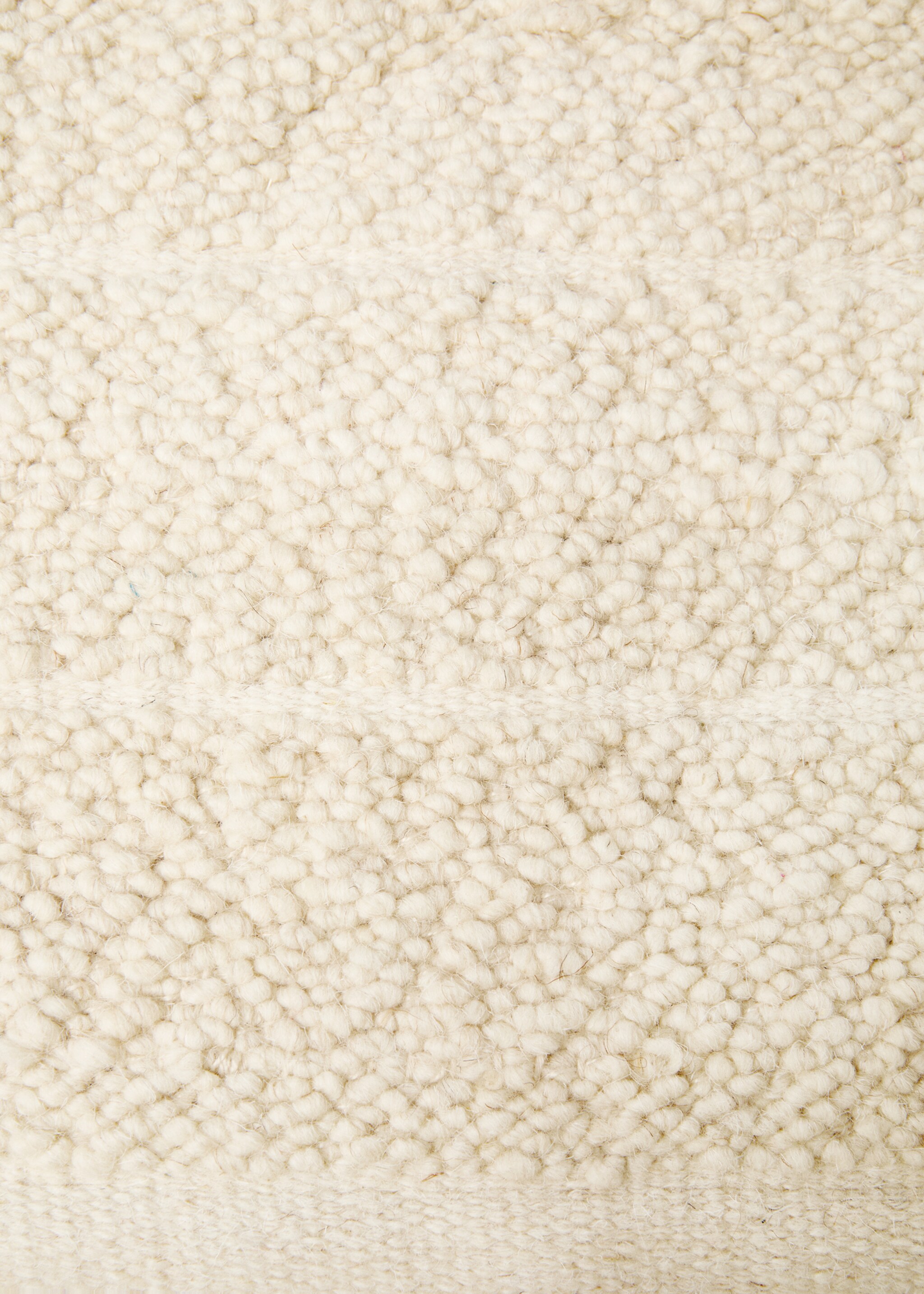 Wool and cotton rug 150x200cm - Details of the article 2, Sand. Ref: 77033272-00.