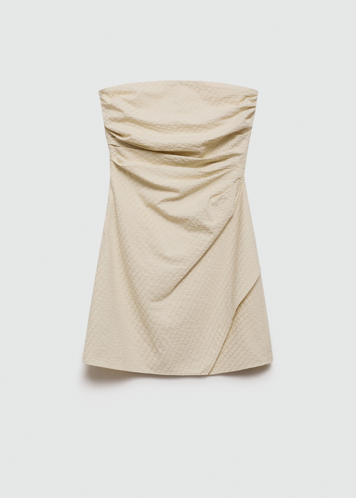 Draped striped dress - Article without model