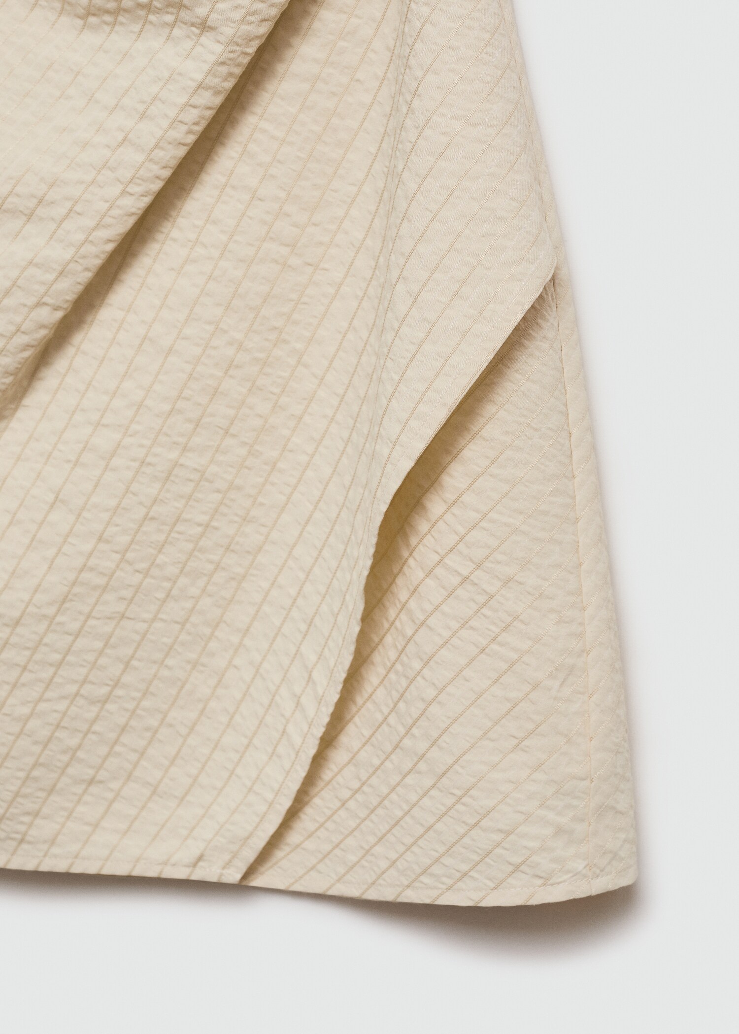 Draped striped dress - Details of the article 0