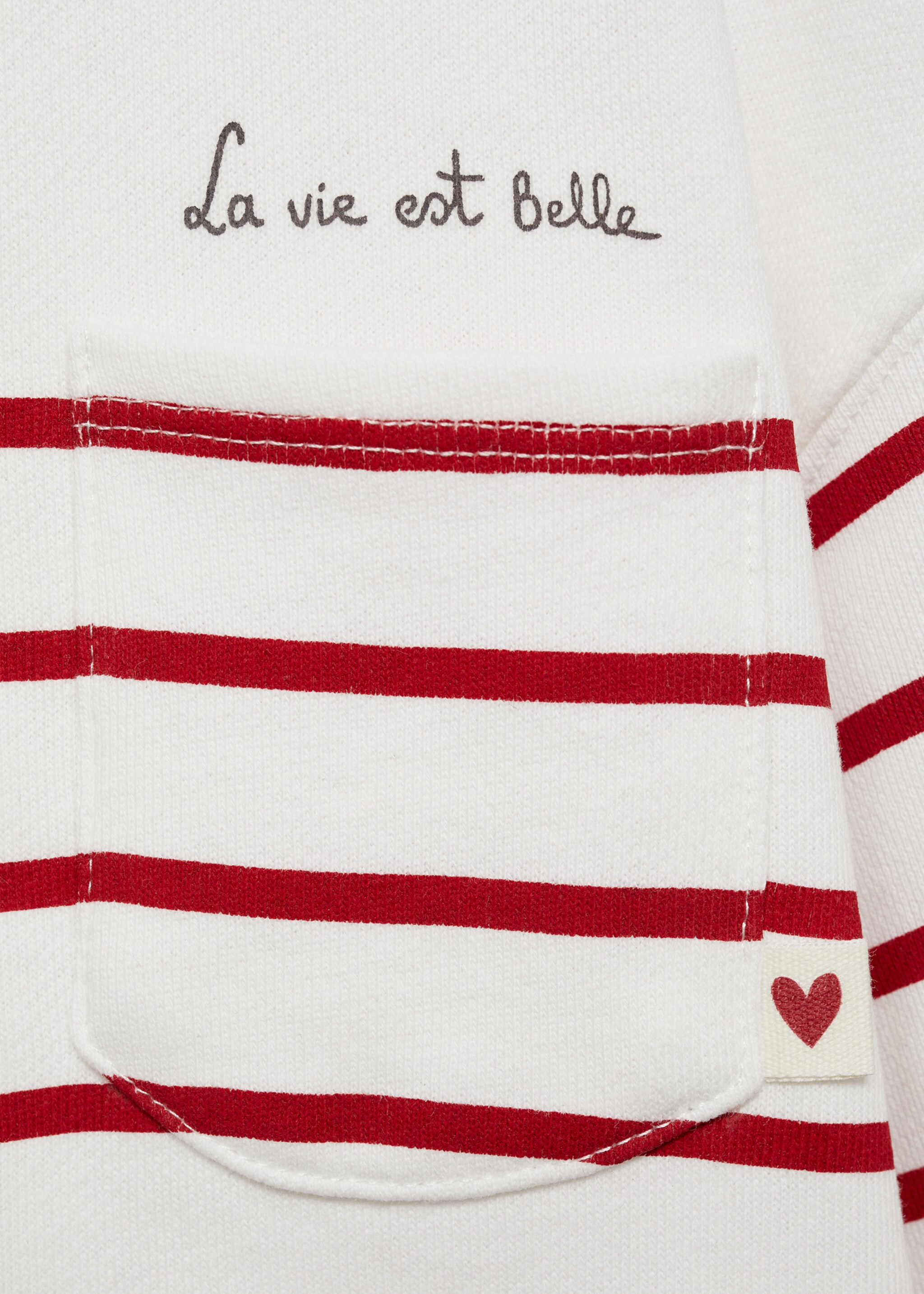 Striped cotton-blend sweatshirt - Details of the article 8