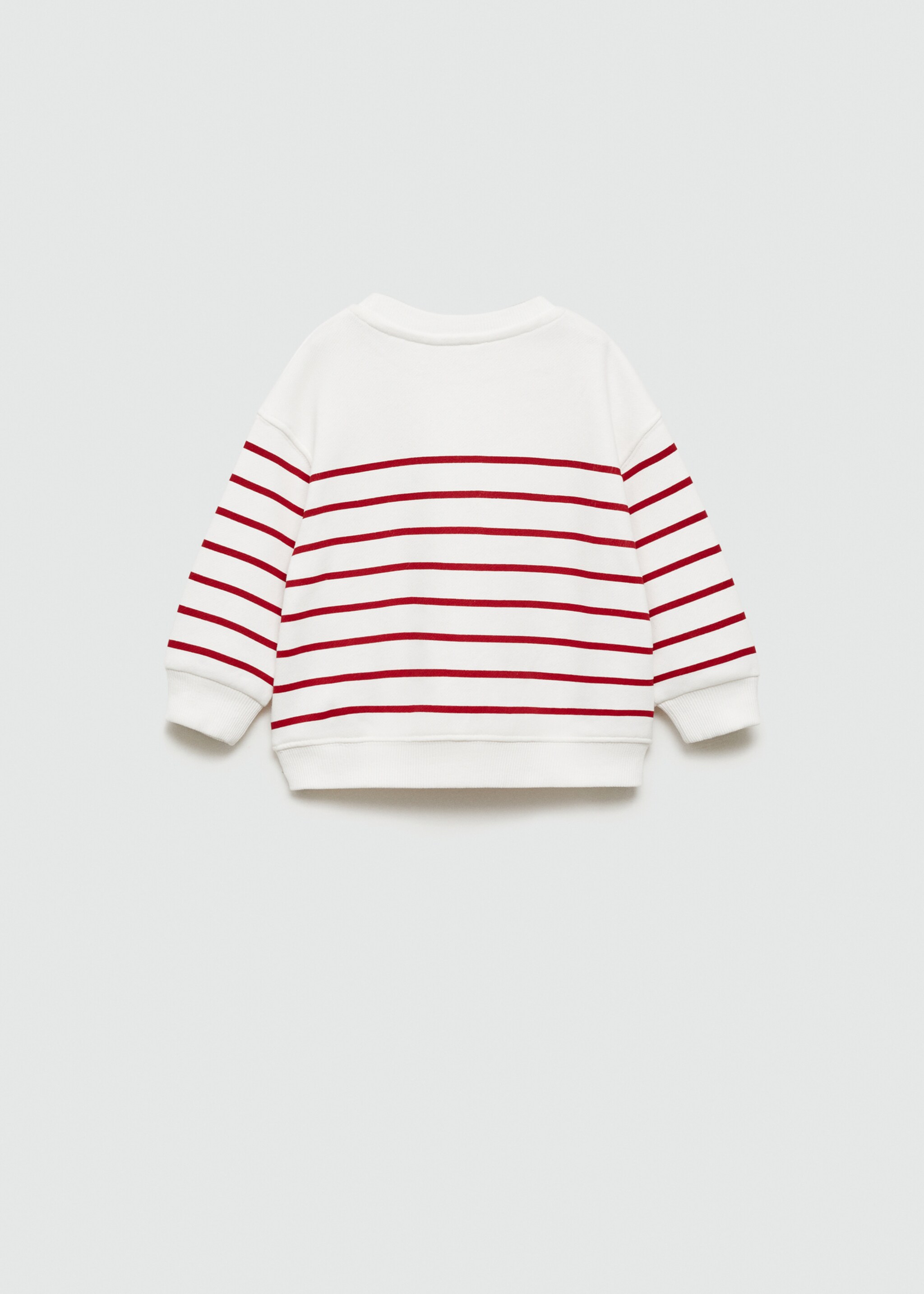 Striped cotton-blend sweatshirt - Reverse of the article