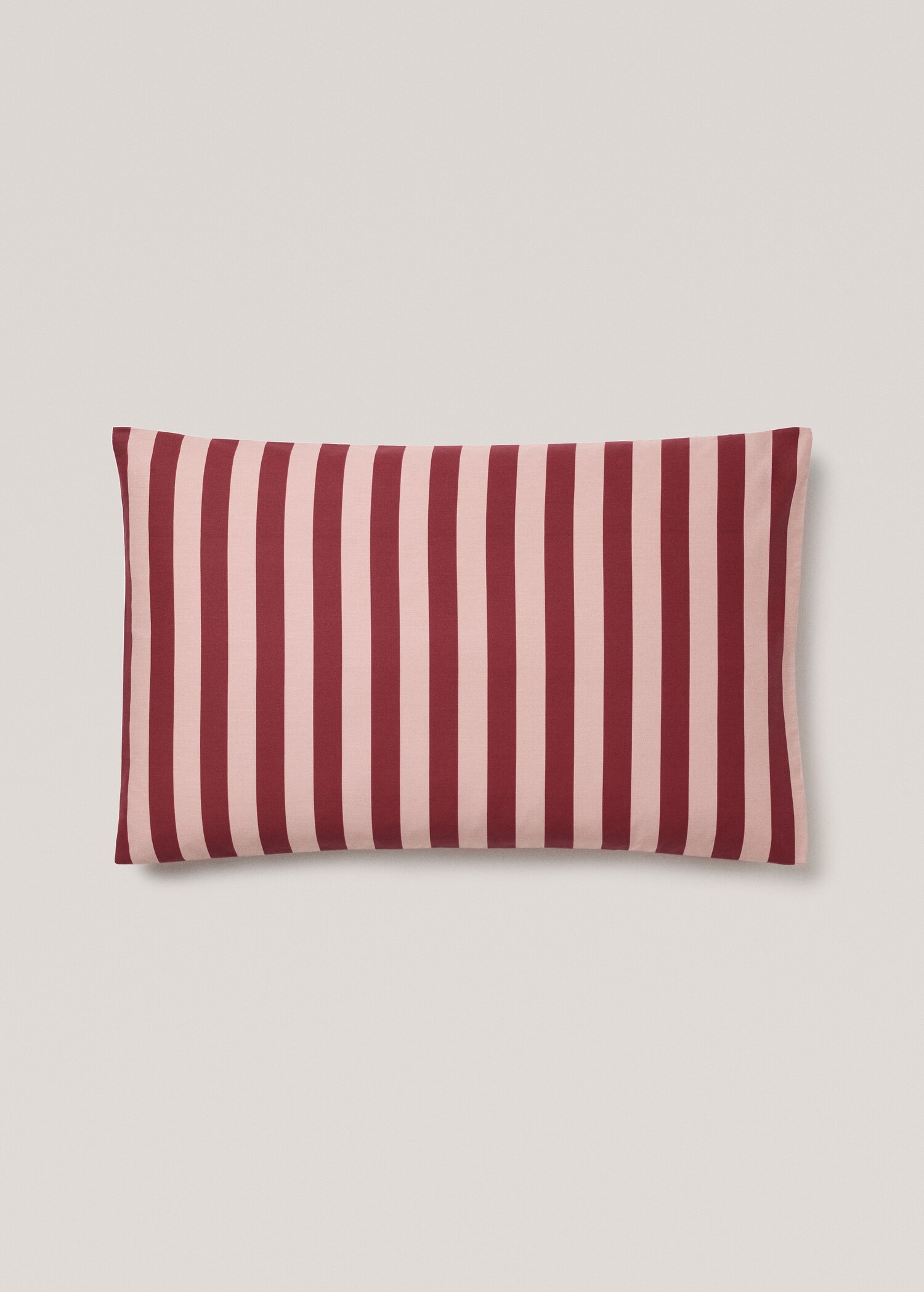 Cotton percale kodak-stripe percale pillowcase 50x75cm - Article without model
