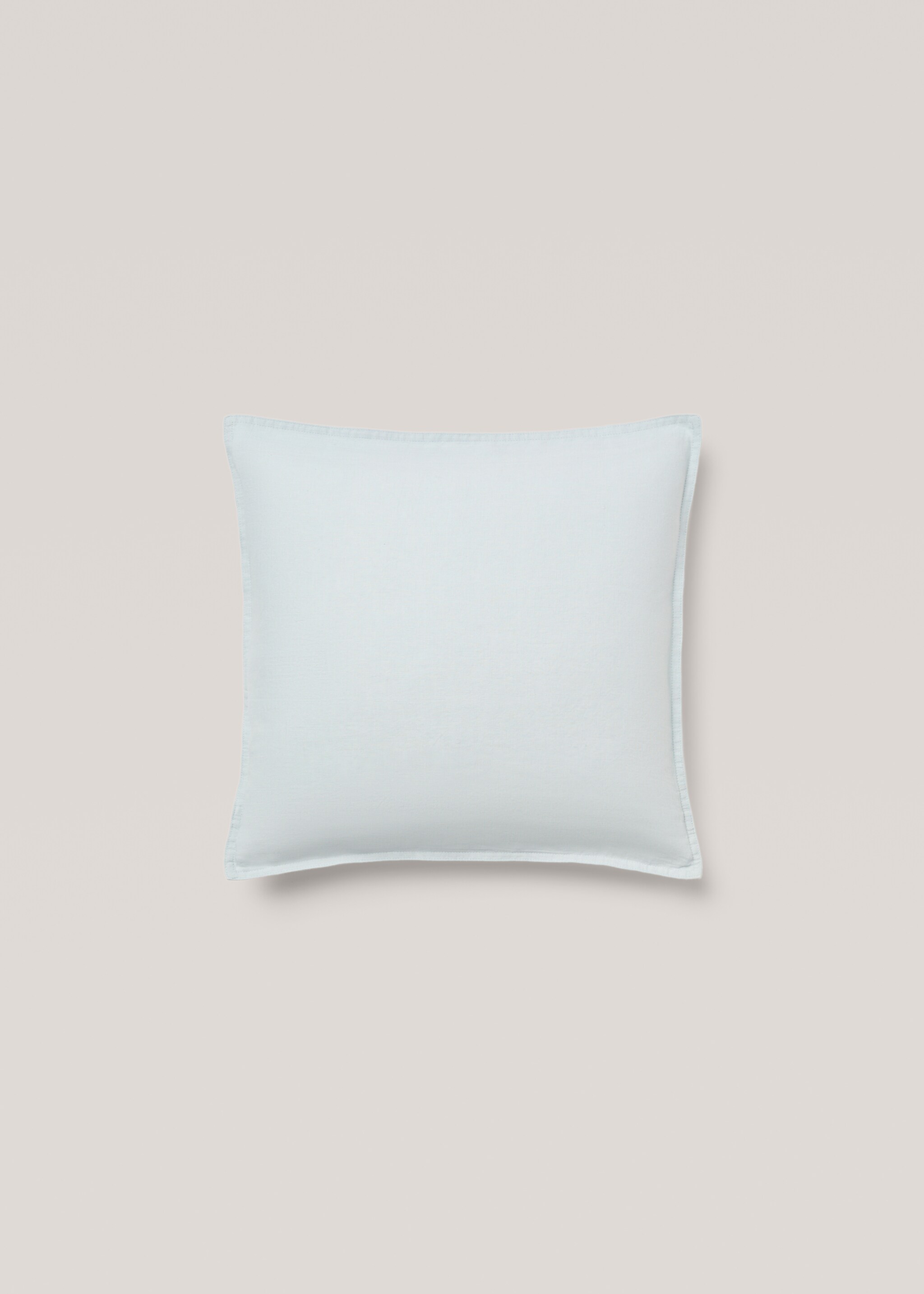 100% linen cushion case 45x45cm - Article without model, Aqua Green. Ref: 77033278-00.