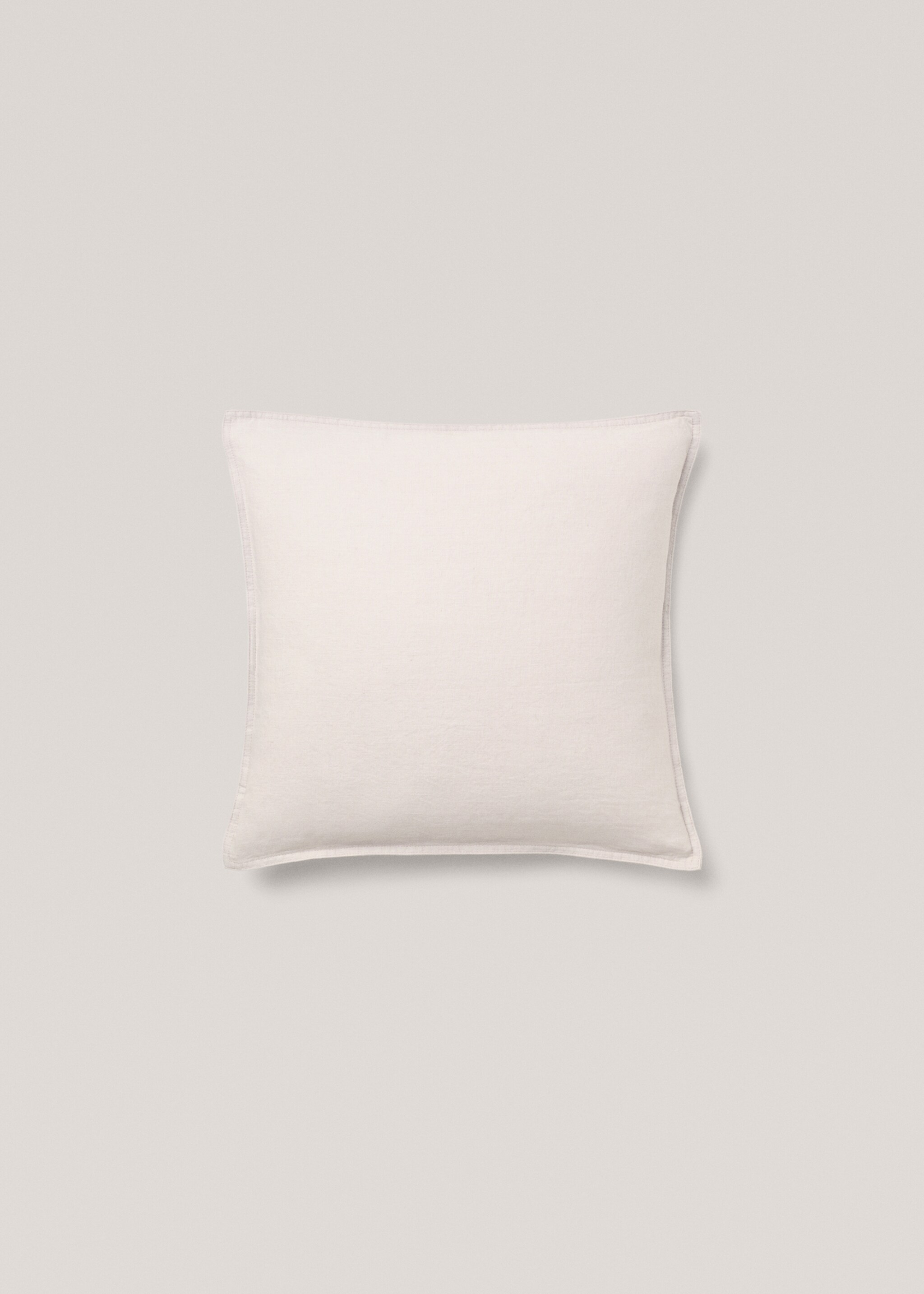 Kuddfodral 100% linne 45x45 cm - Artikel utan modell, Ljus Heather Grå. Ref: 77033278-00.