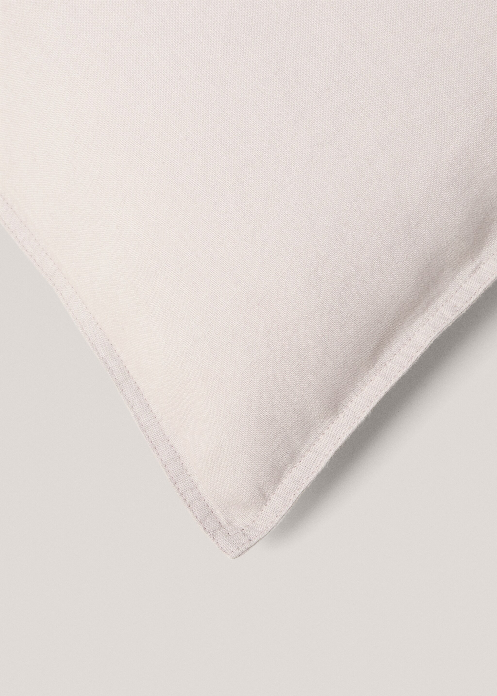 Kuddfodral 100% linne 45x45 cm - Detaljer om artikeln 2, Ljus Heather Grå. Ref: 77033278-00.