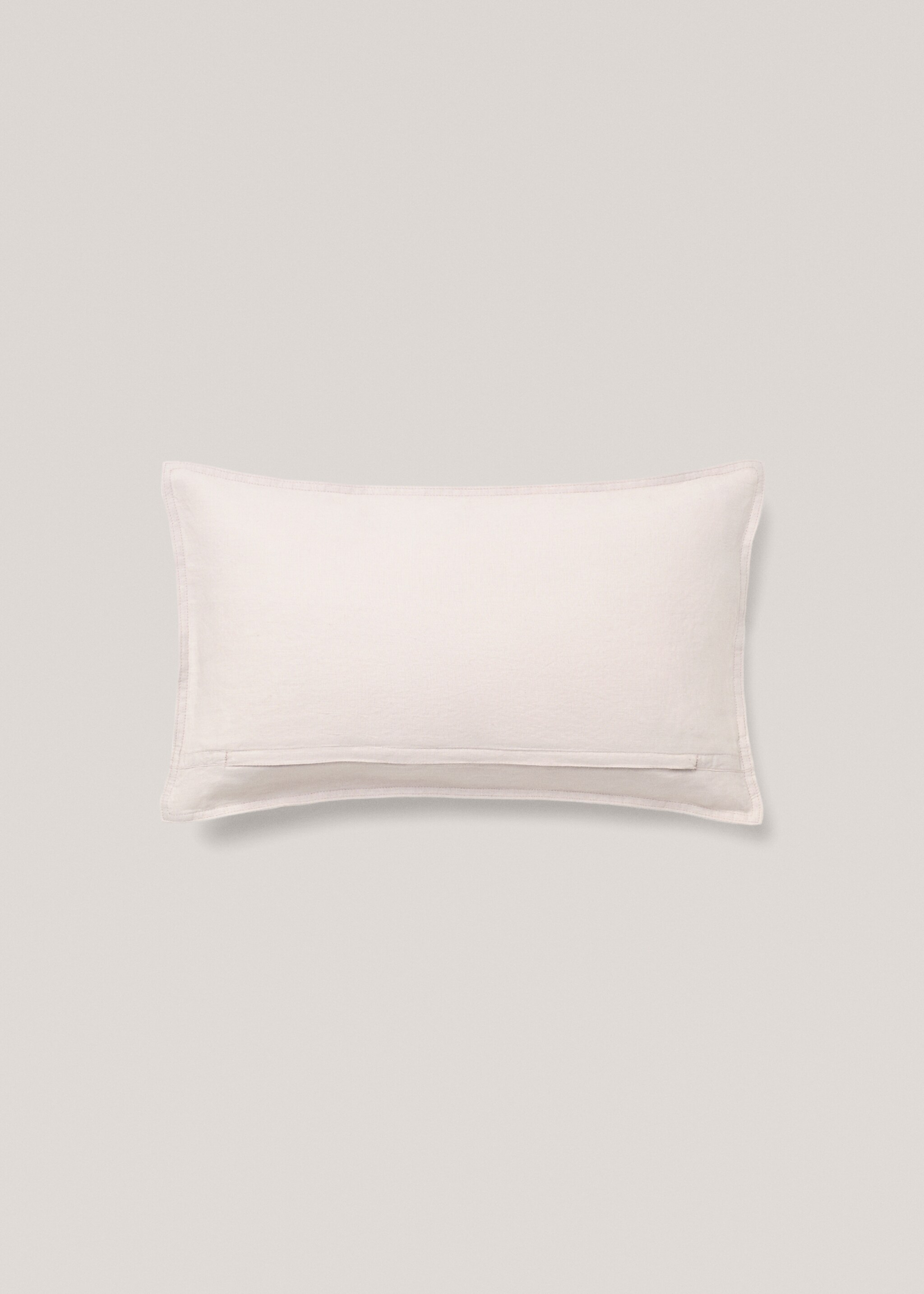 Housse de coussin 100 % lin 30x50 cm - Détail de l'article 1, Gris chiné clair. Ref: 77033279-00.