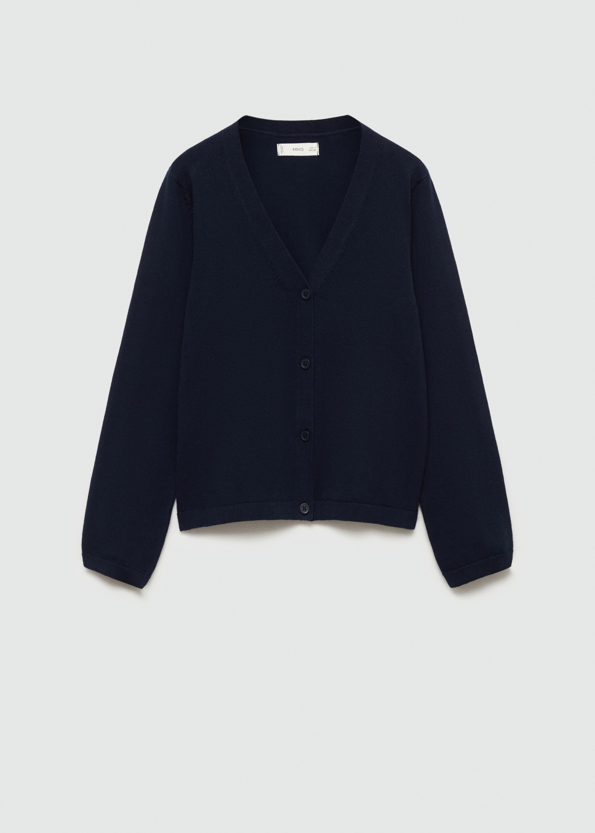 Button knit cardigan - Article without model, Dark Navy. Ref: 77033665-00.