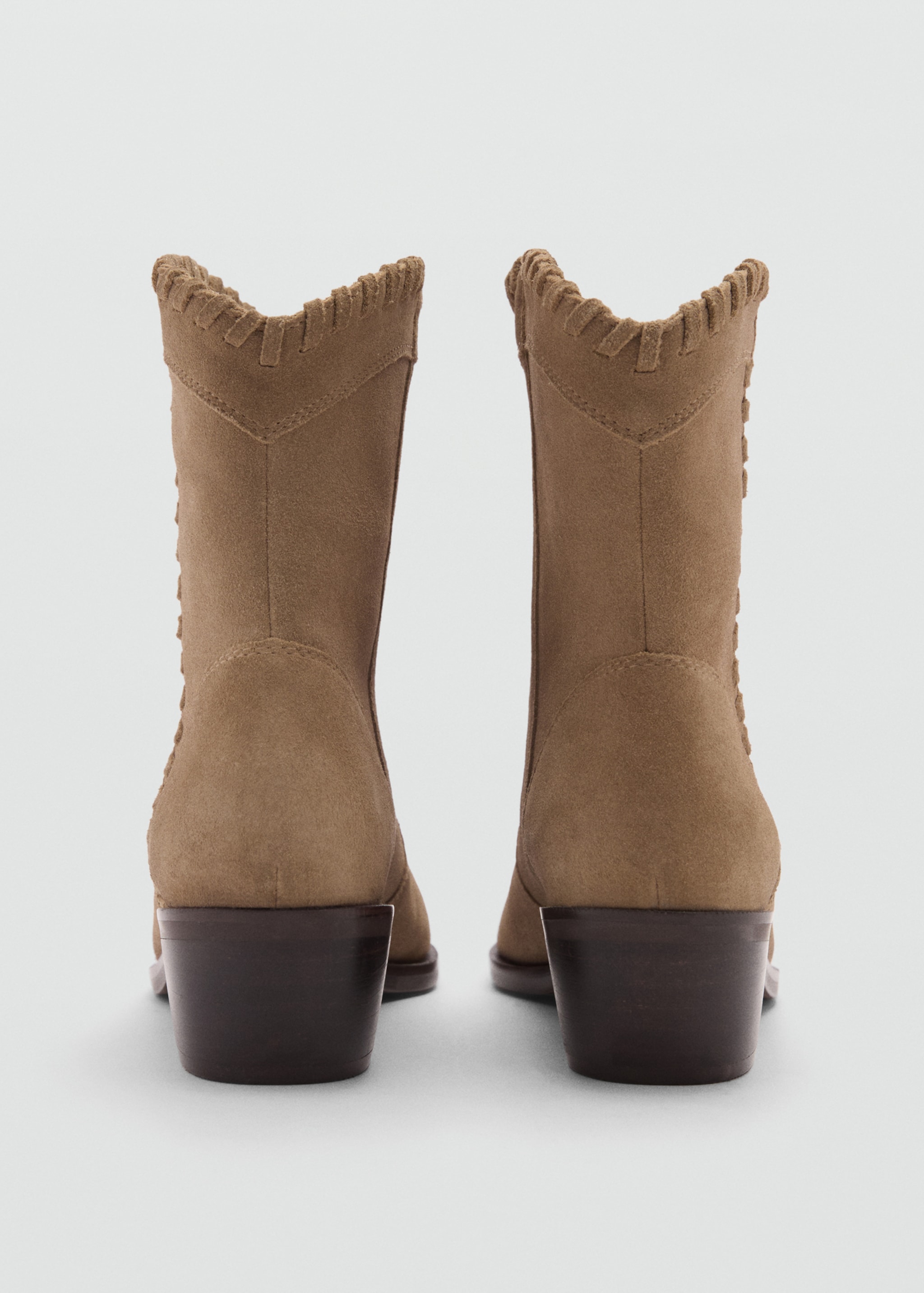 Leather ankle boots - Details of the article 2, Medium Brown. Ref: 77033666-00.