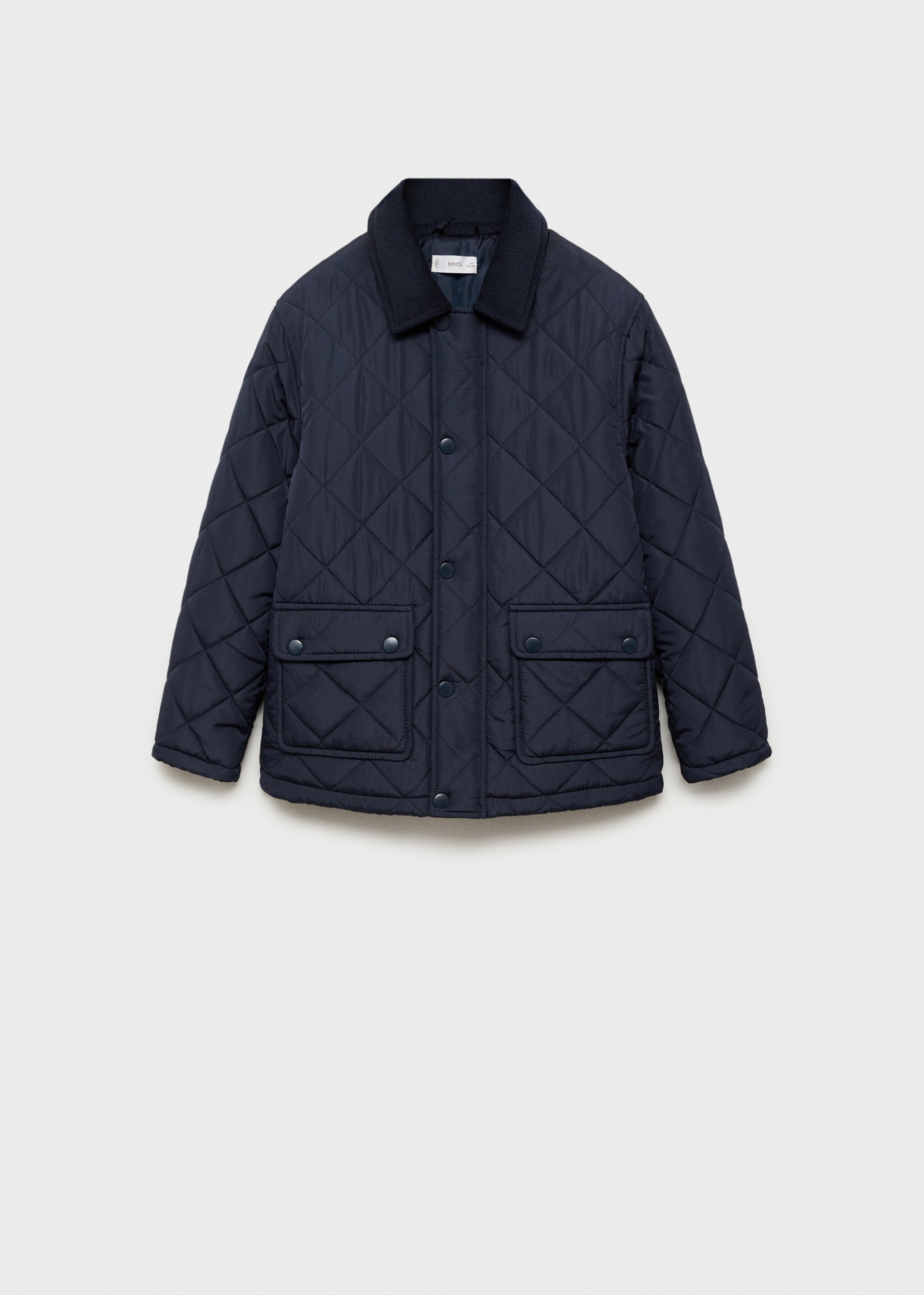 Anorak matelassé losanges - Article sans modèle, Bleu marine foncé. Ref: 77033667-00.