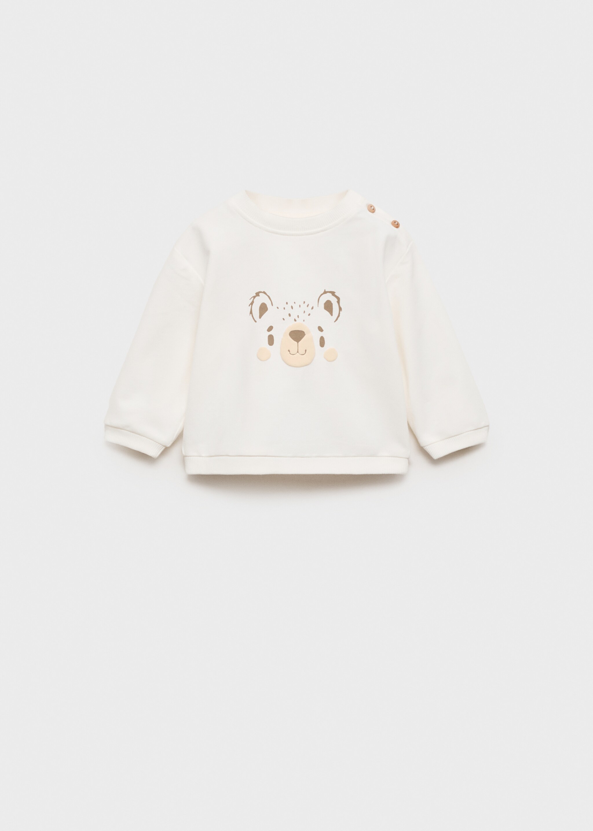 Sweatshirt björnmönster - Artikel utan modell, Benvit. Ref: 77033668-00.