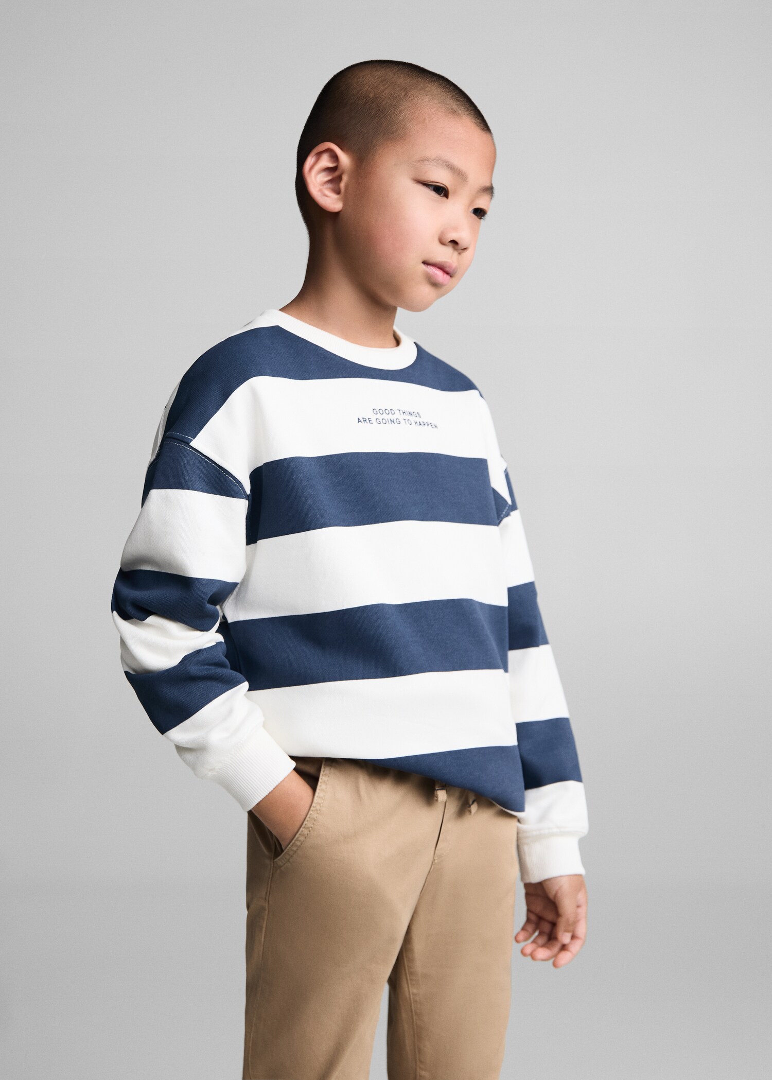 Broek met elastische tailleband - Middenvlak