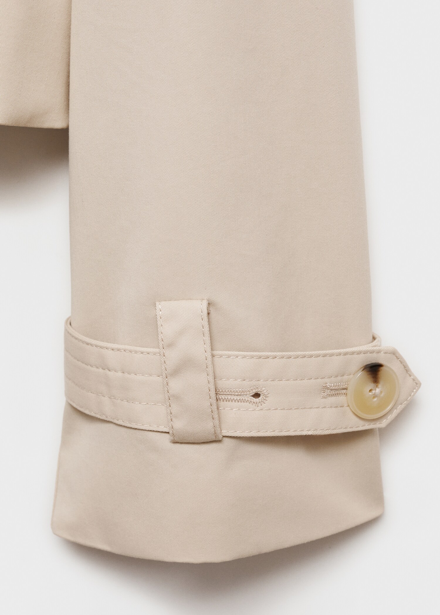 Double-breasted cropped trench coat - Details of the article 8