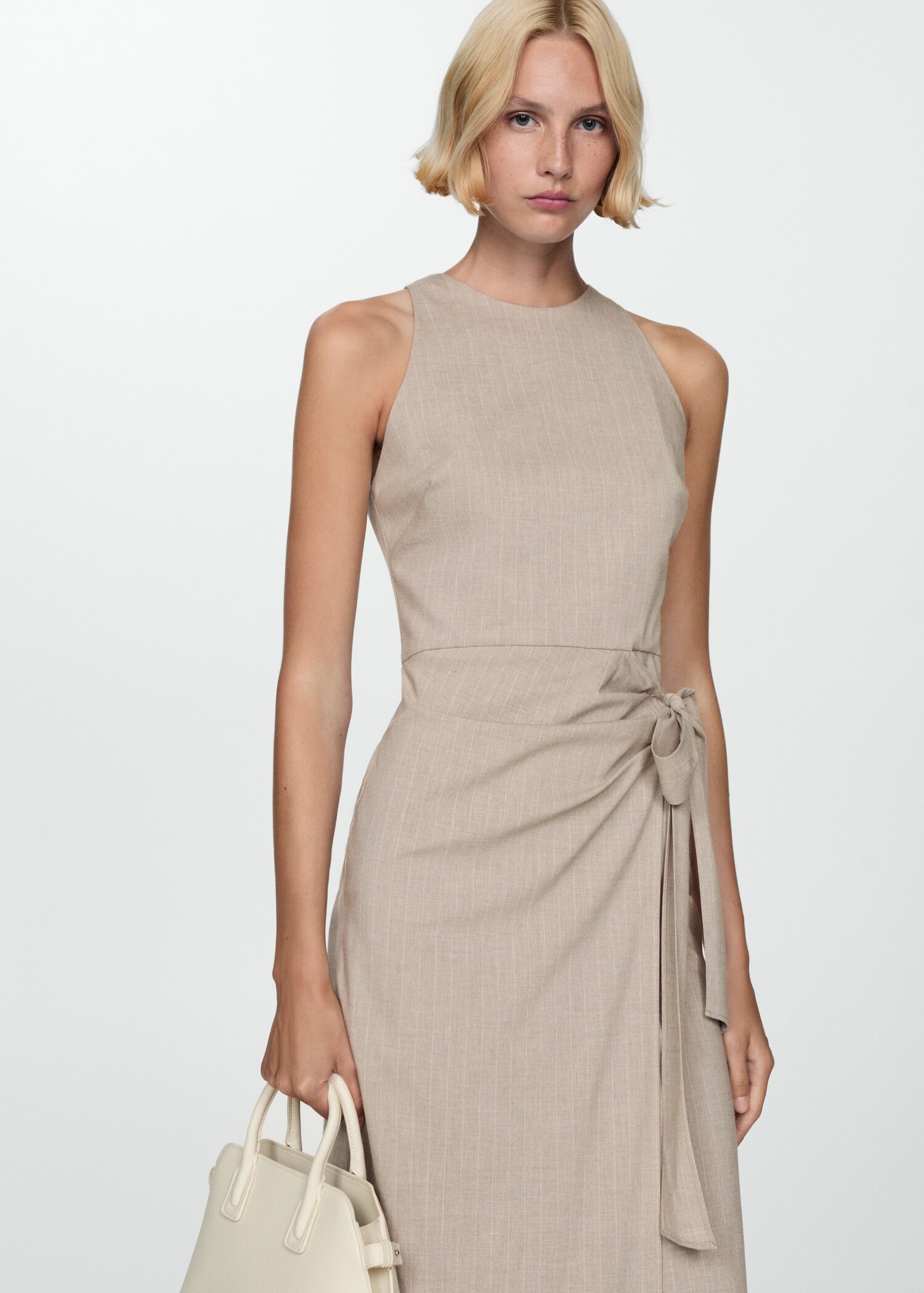 Striped bow dress - Medium plane