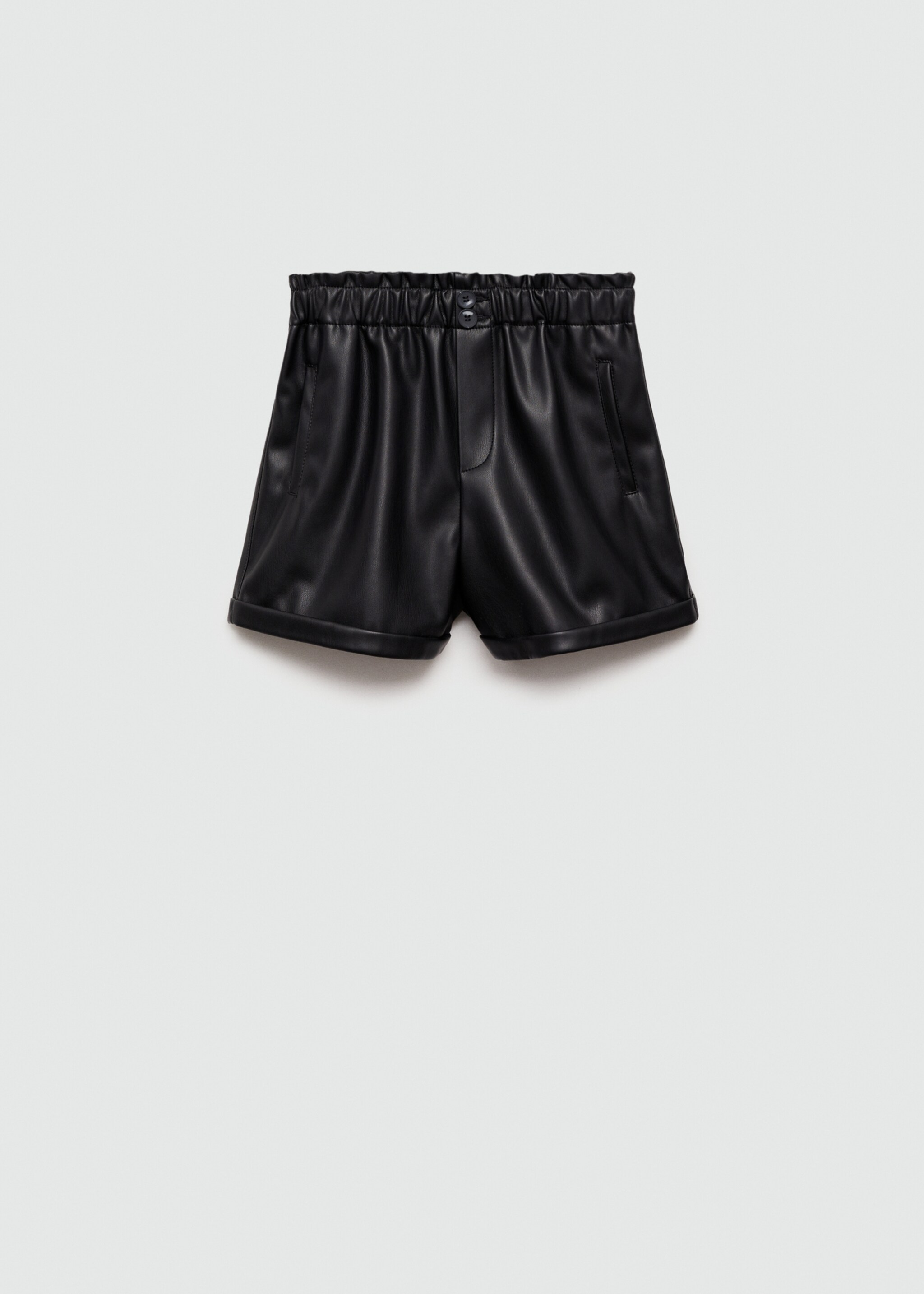 Short simili-cuir - Article sans modèle, Noir. Ref: 77034026-00.