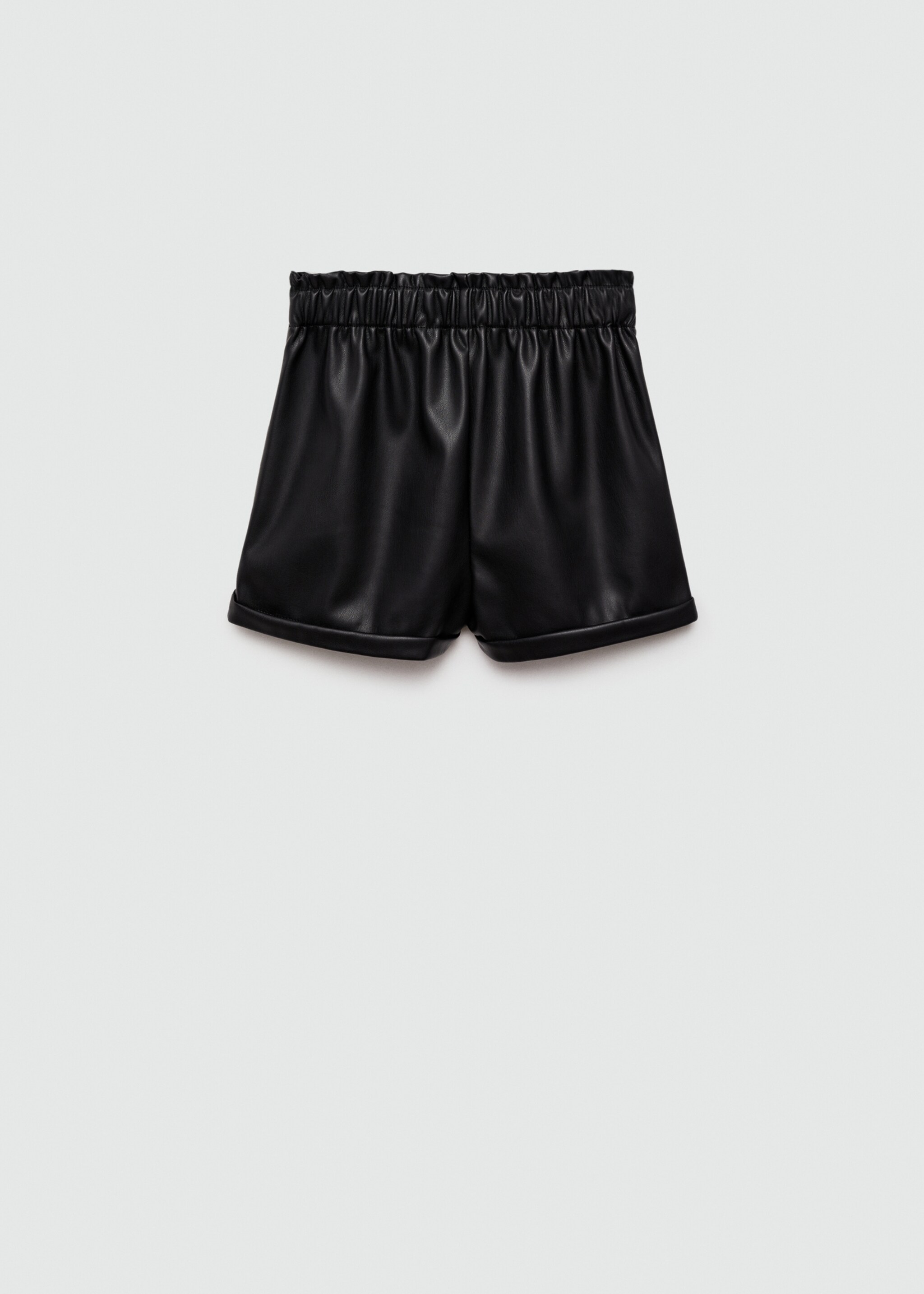 Short simili-cuir - Verso de l’article, Noir. Ref: 77034026-00.