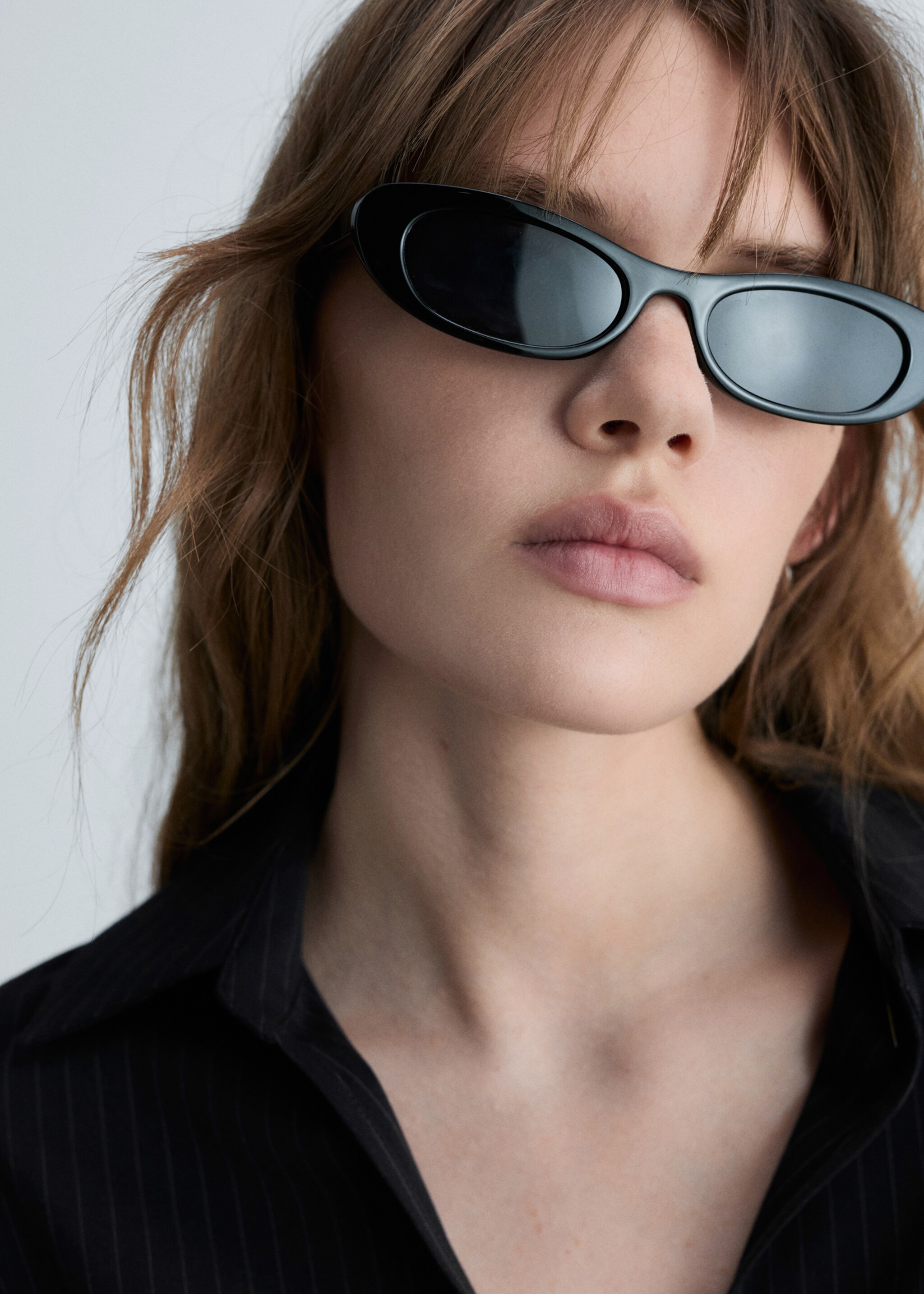 Vestido fruncido cremallera - Details of the article 1, Dark Navy. Ref: 77034028-00.