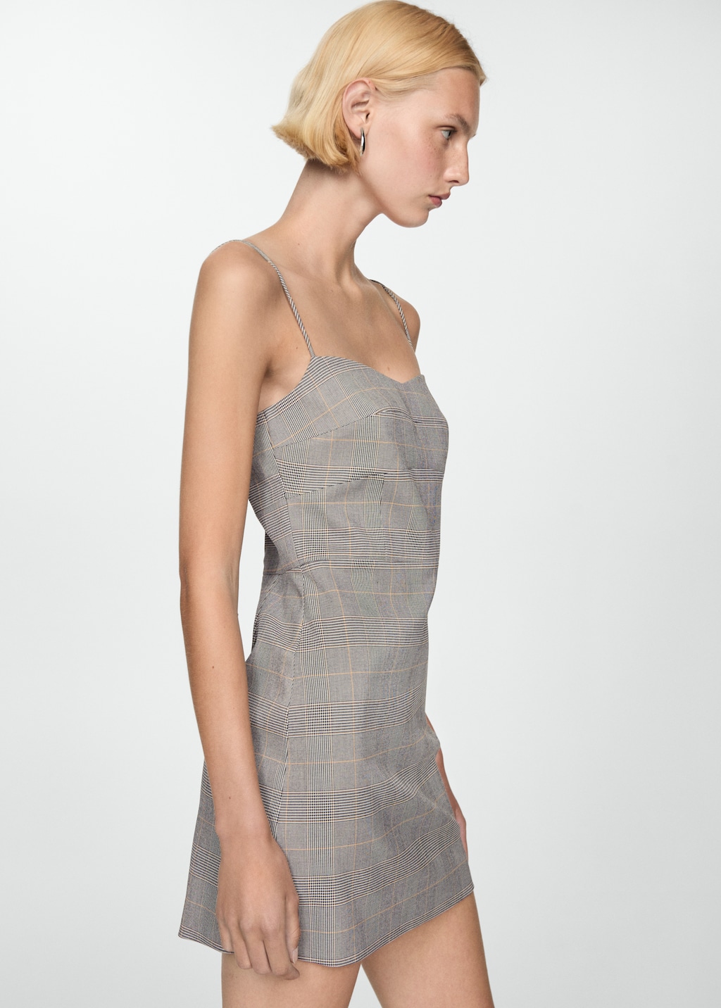 Check short dress - Women | MANGO OUTLET USA