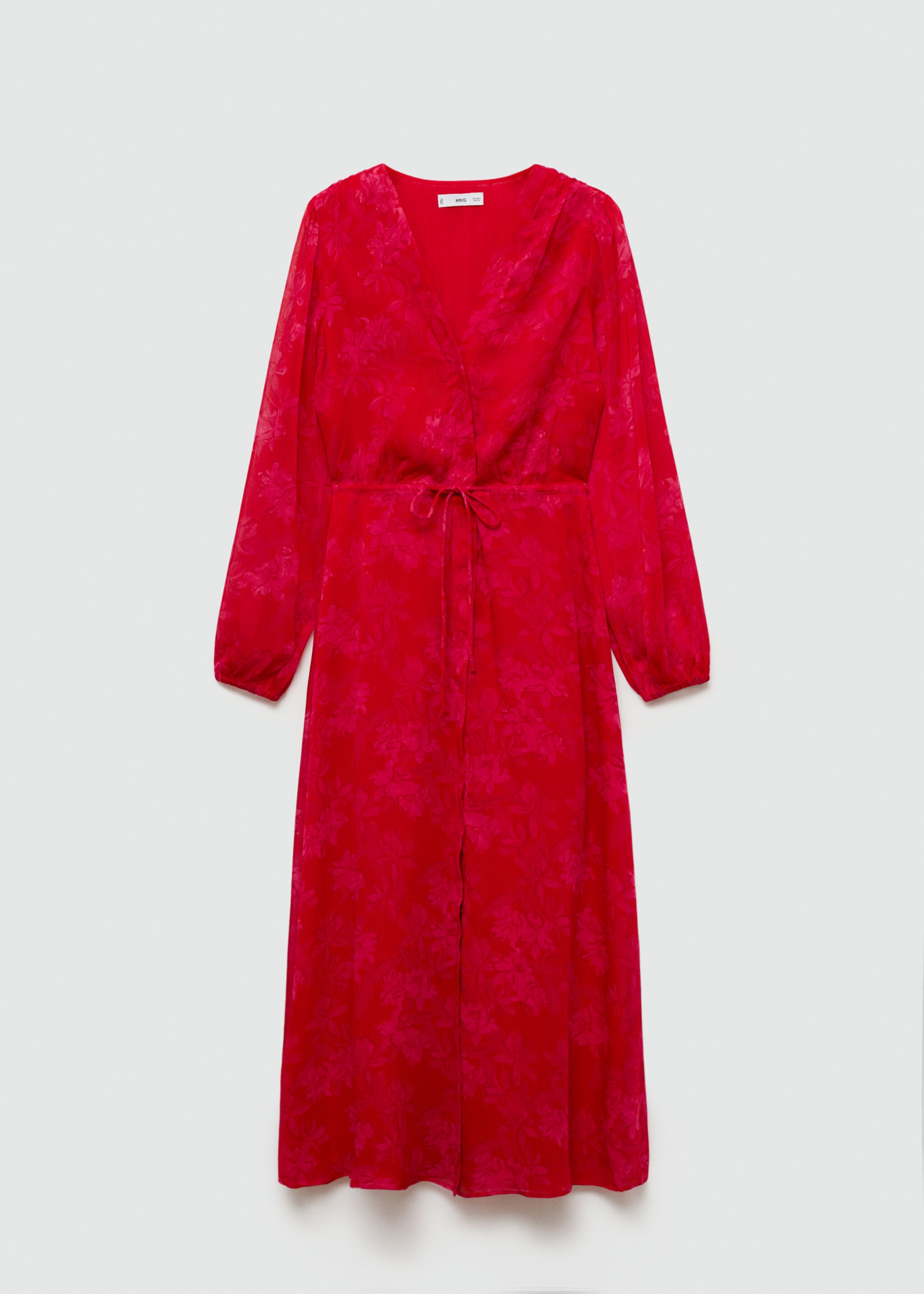 Robe en imprimé fleuri nœud - Article sans modèle