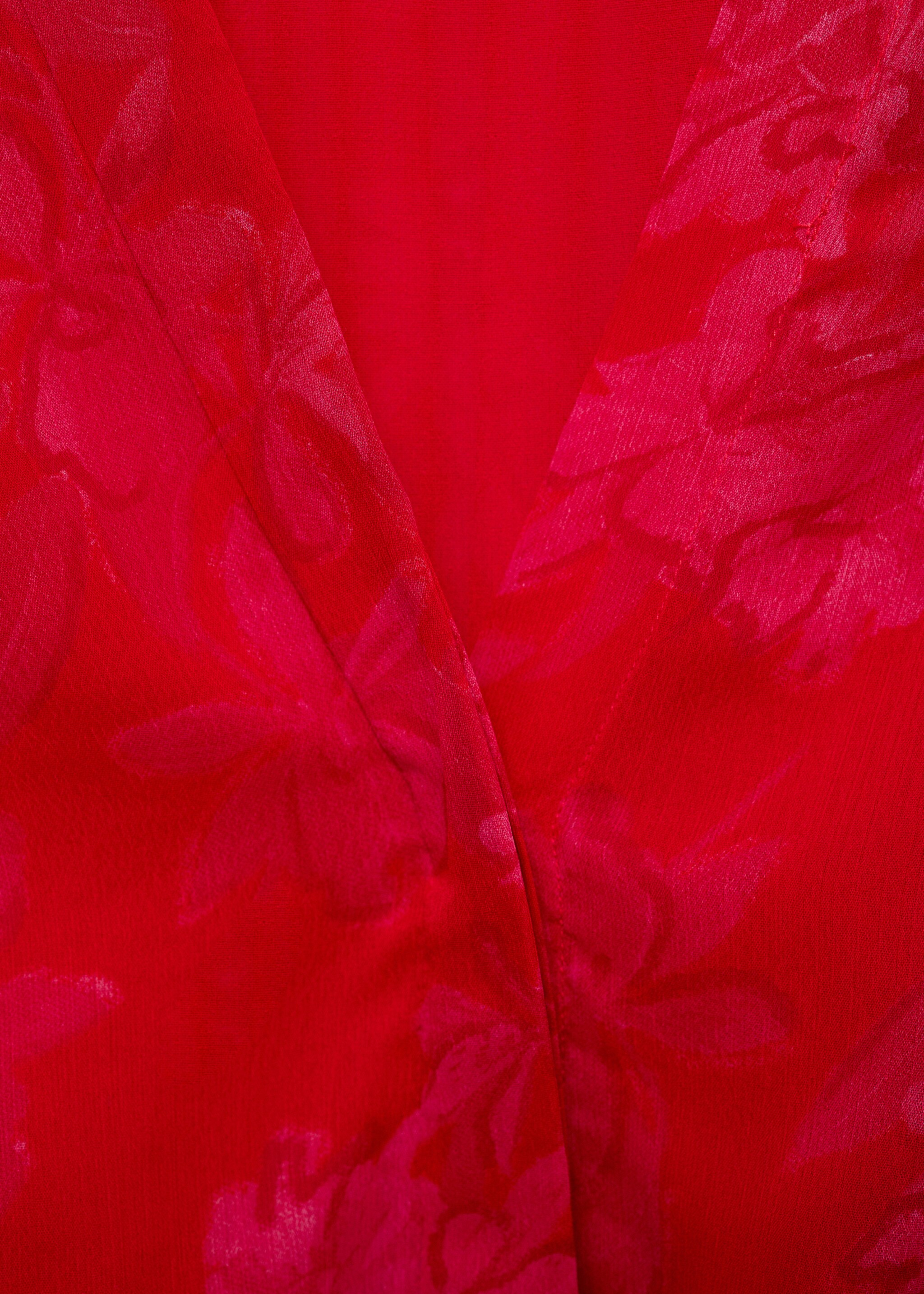 Robe en imprimé fleuri nœud - Détail de l'article 0