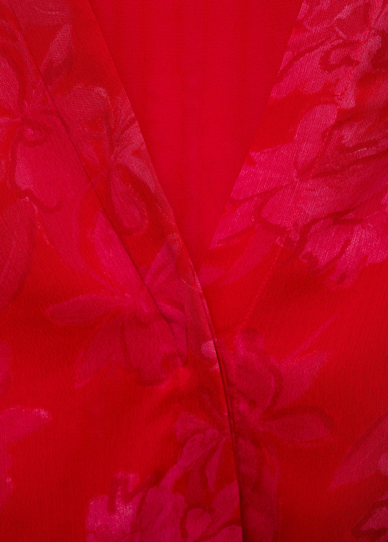 Floral-print dress with knot detail - Details of the article 0