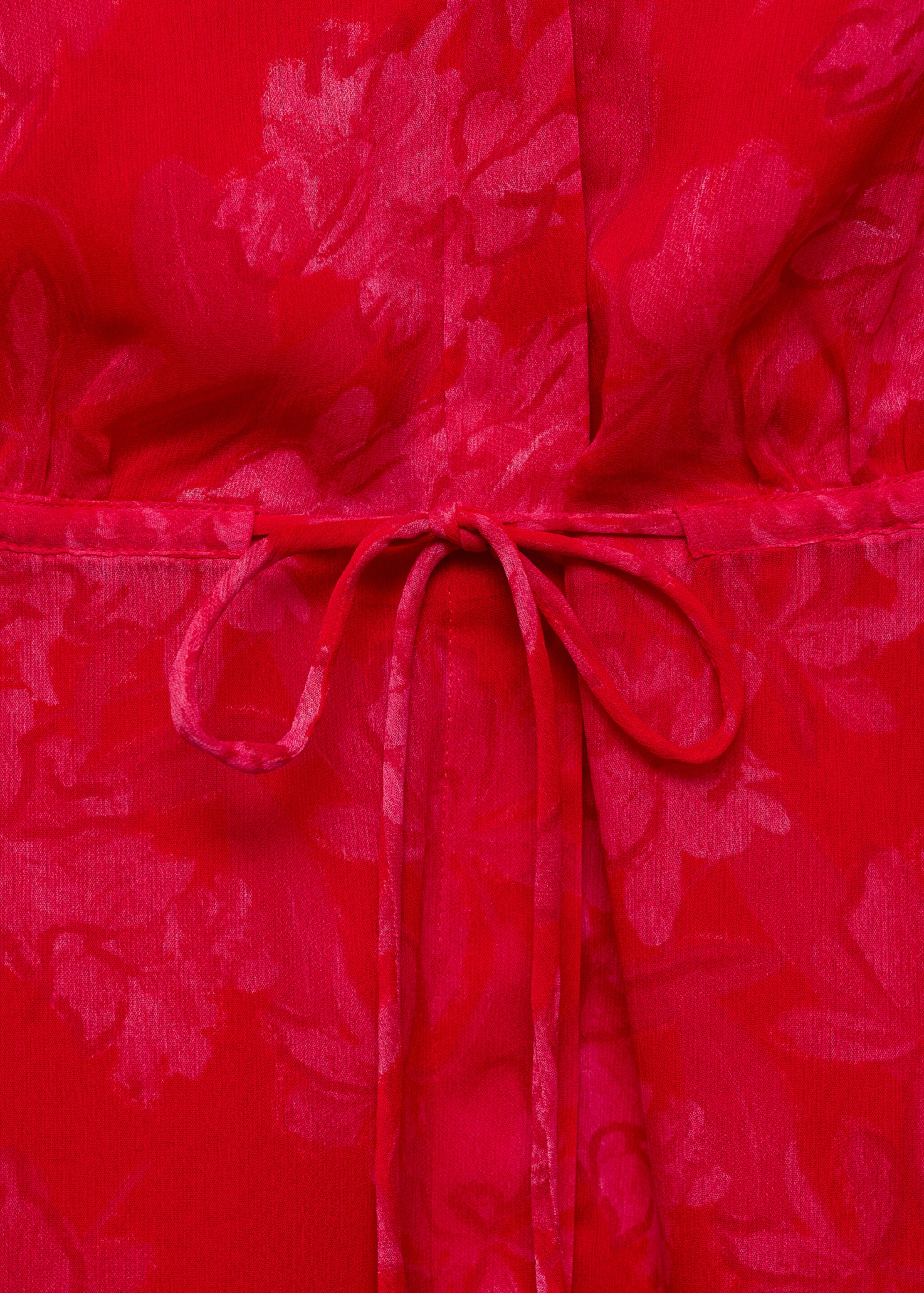 Robe en imprimé fleuri nœud - Détail de l'article 8