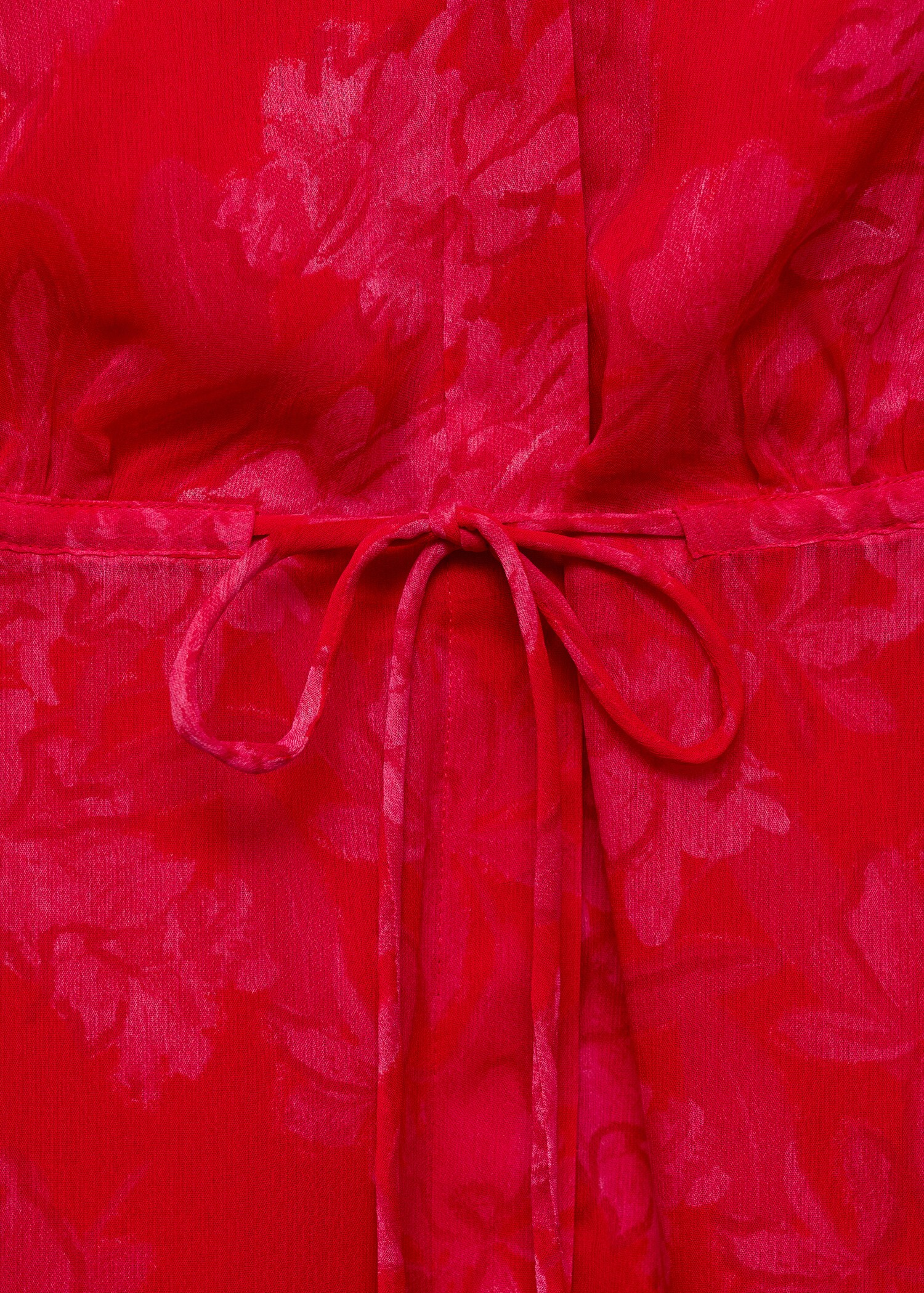 Floral-print dress with knot detail - Details of the article 8