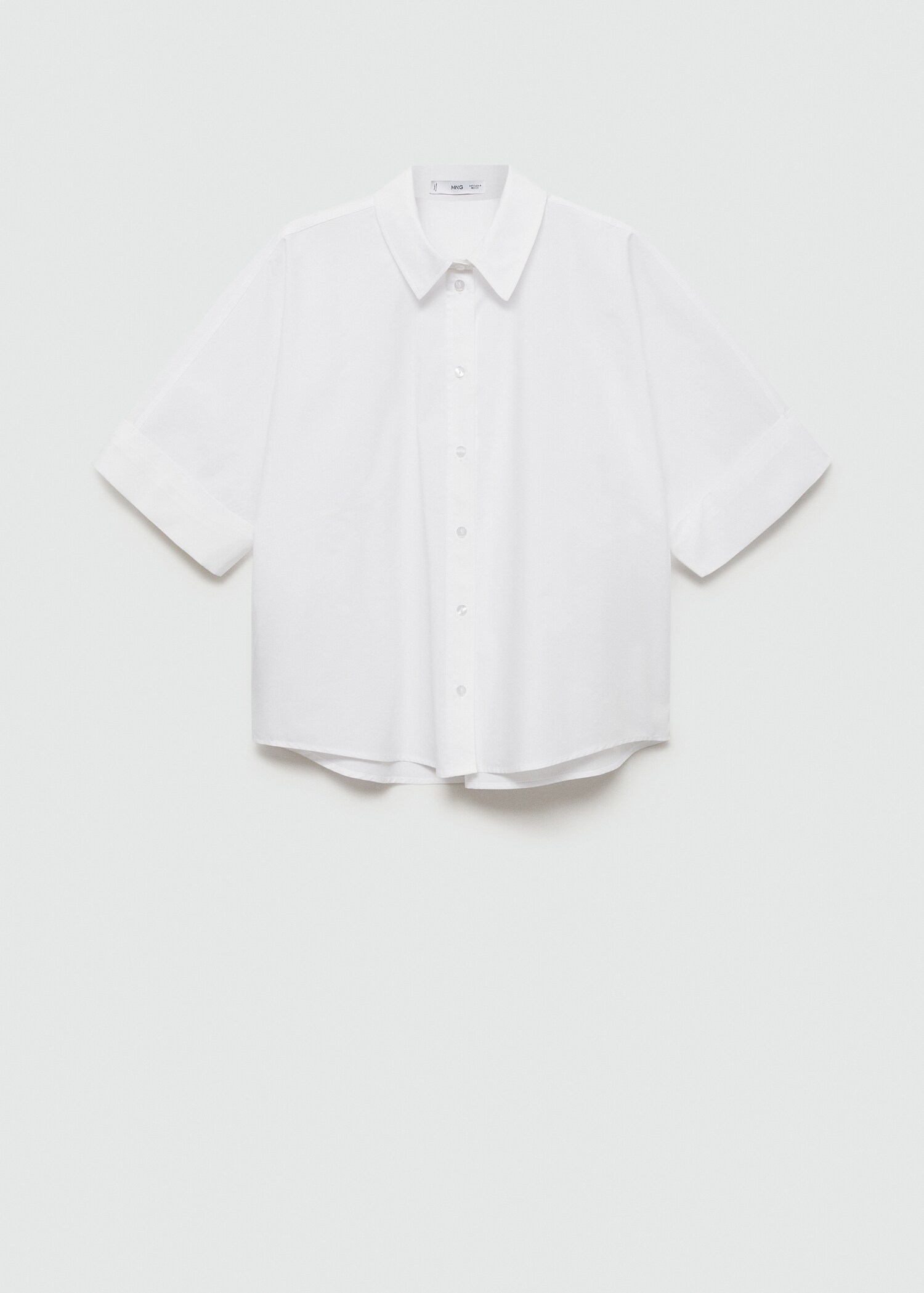 Camisa cotó lyocell màniga curta - Article sense model