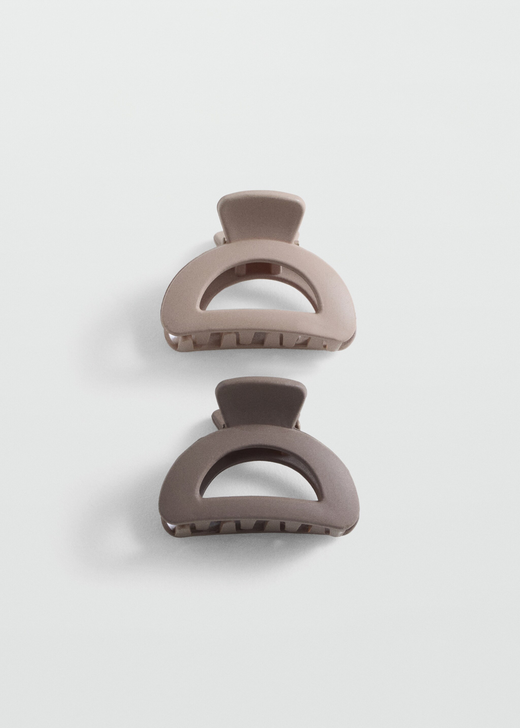 Pack of 2 hair clips - Article without model, Brown. Ref: 77034042-00.