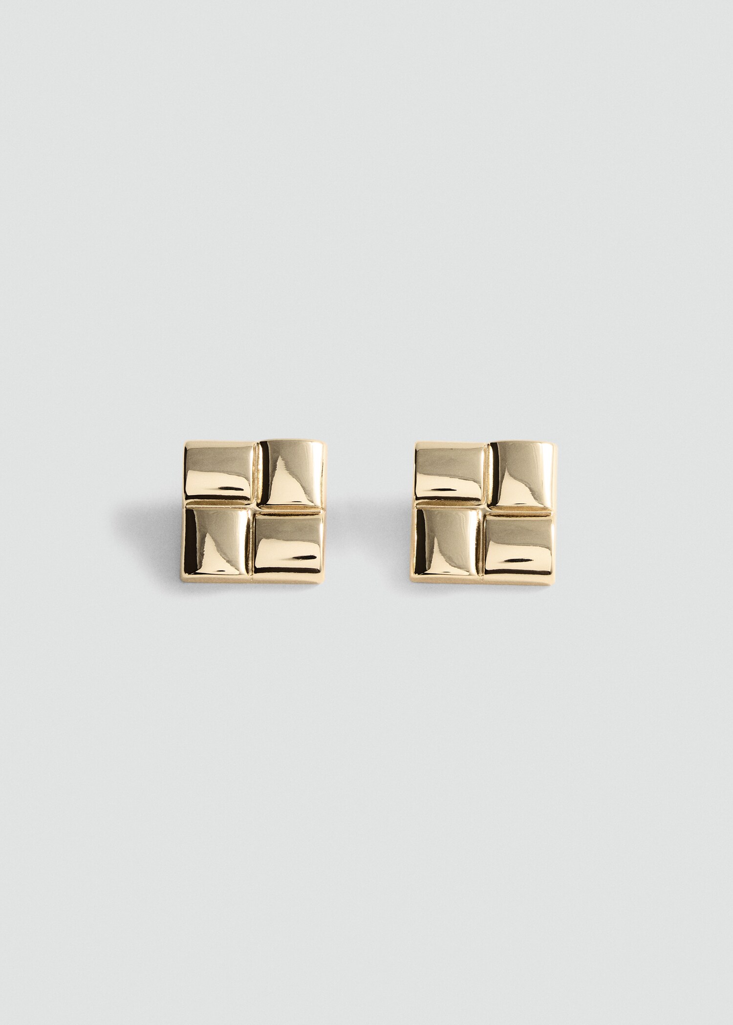 Earrings with geometric relief - Article without model