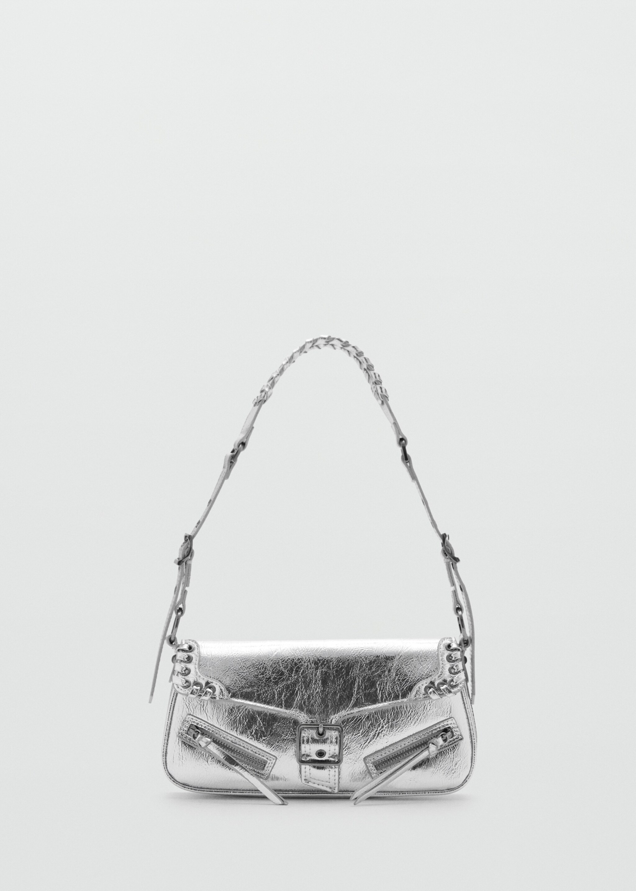 Bolso hombro hebilla - Artículo sin modelo, Plata. Ref: 77034053-00.
