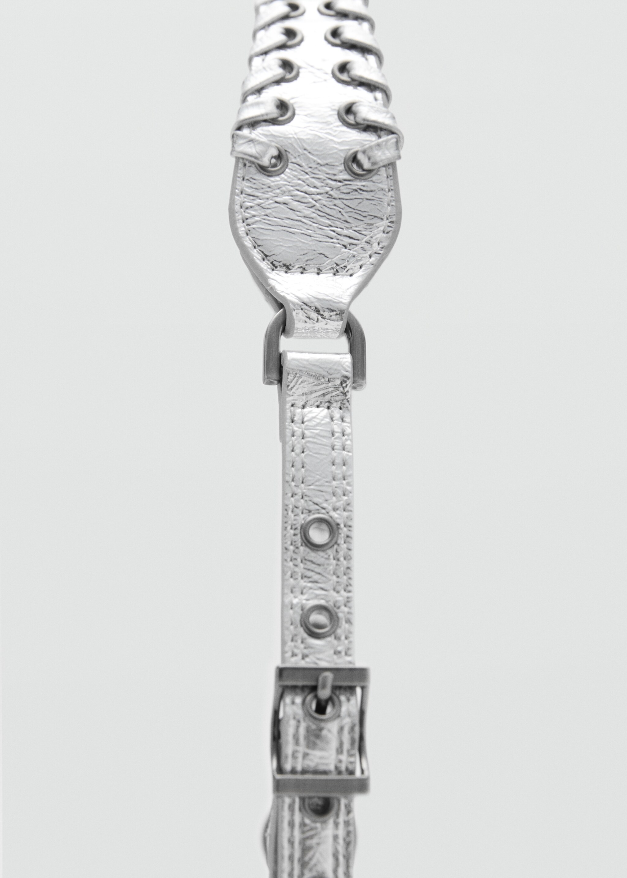 Bolso hombro hebilla - Detalle del artículo 3, Plata. Ref: 77034053-00.