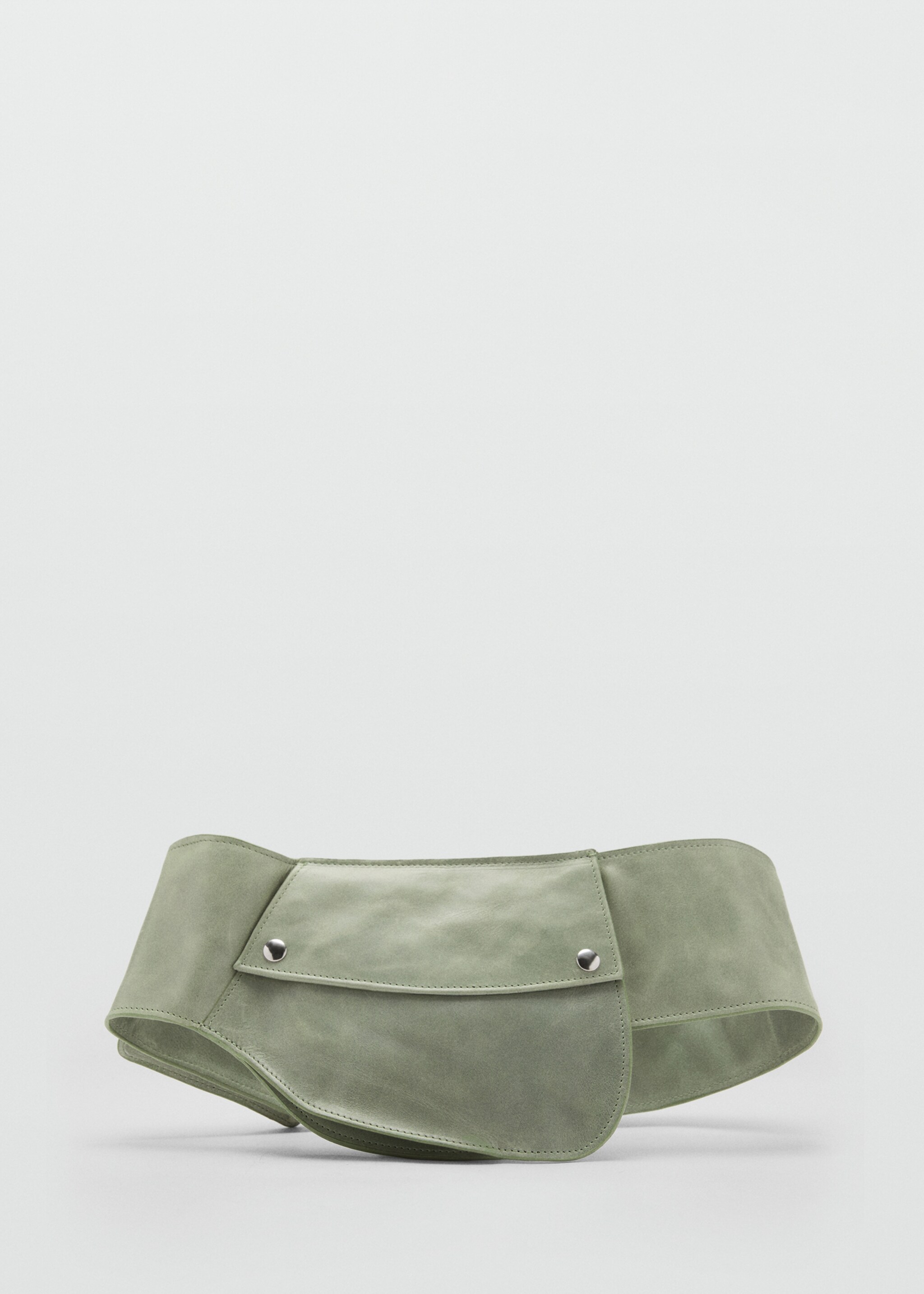 Leather belt bag with pockets - Article without model