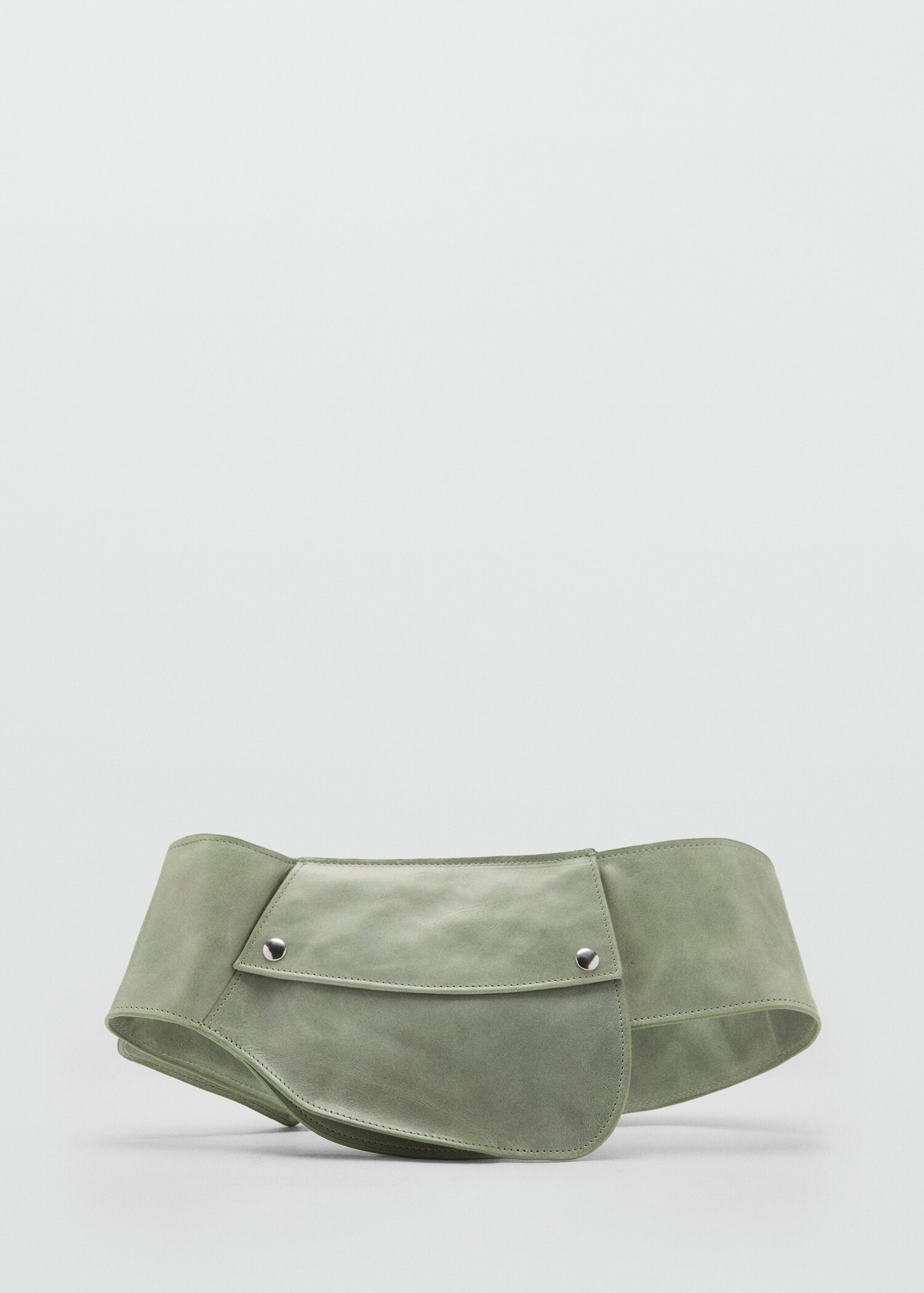 Leather belt bag with pockets - Article without model