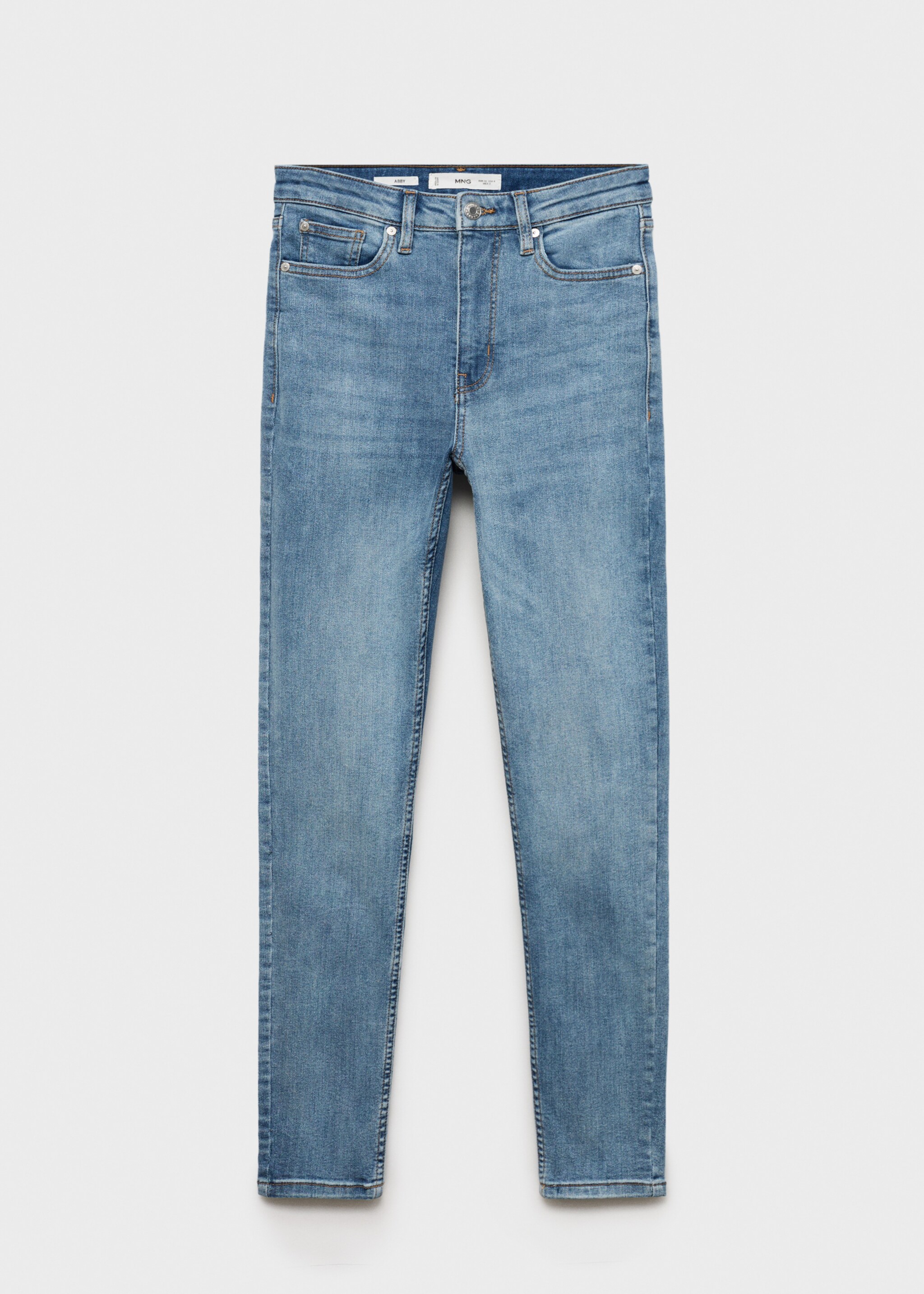 High-rise skinny jeans - Article without model, Medium Blue. Ref: 77034060-00.