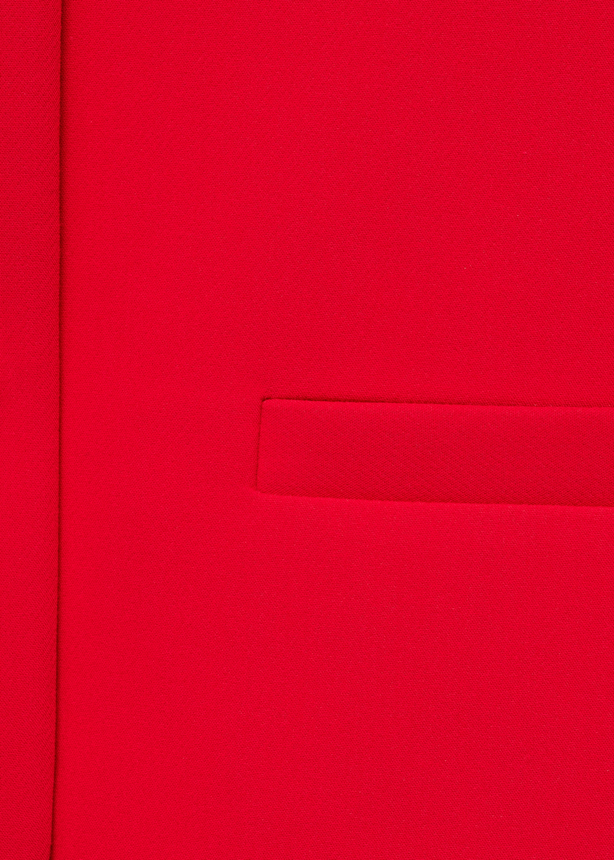 Buttoned cropped jacket - Details of the article 0, Red. Ref: 77034069-00.