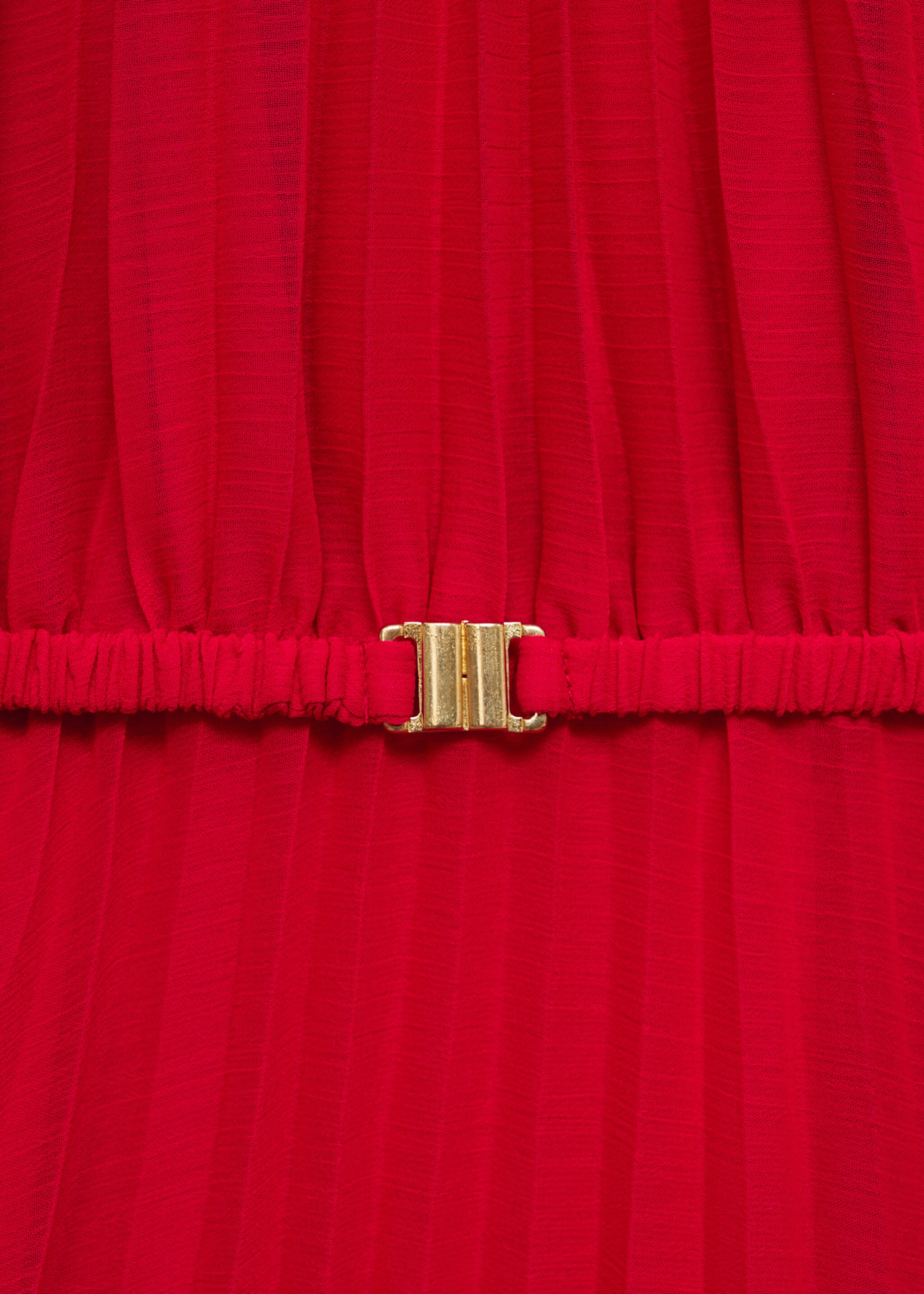 Belt pleated dress - Details of the article 0