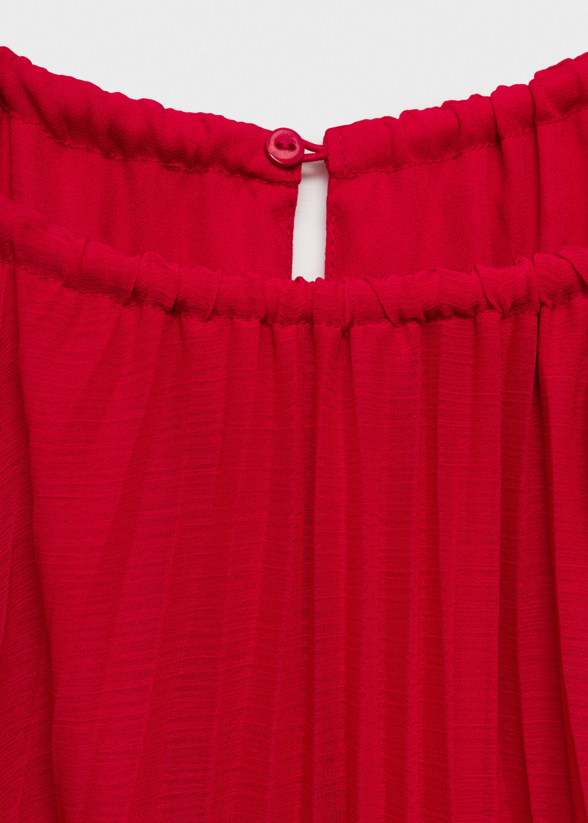 Belt pleated dress - Details of the article 8