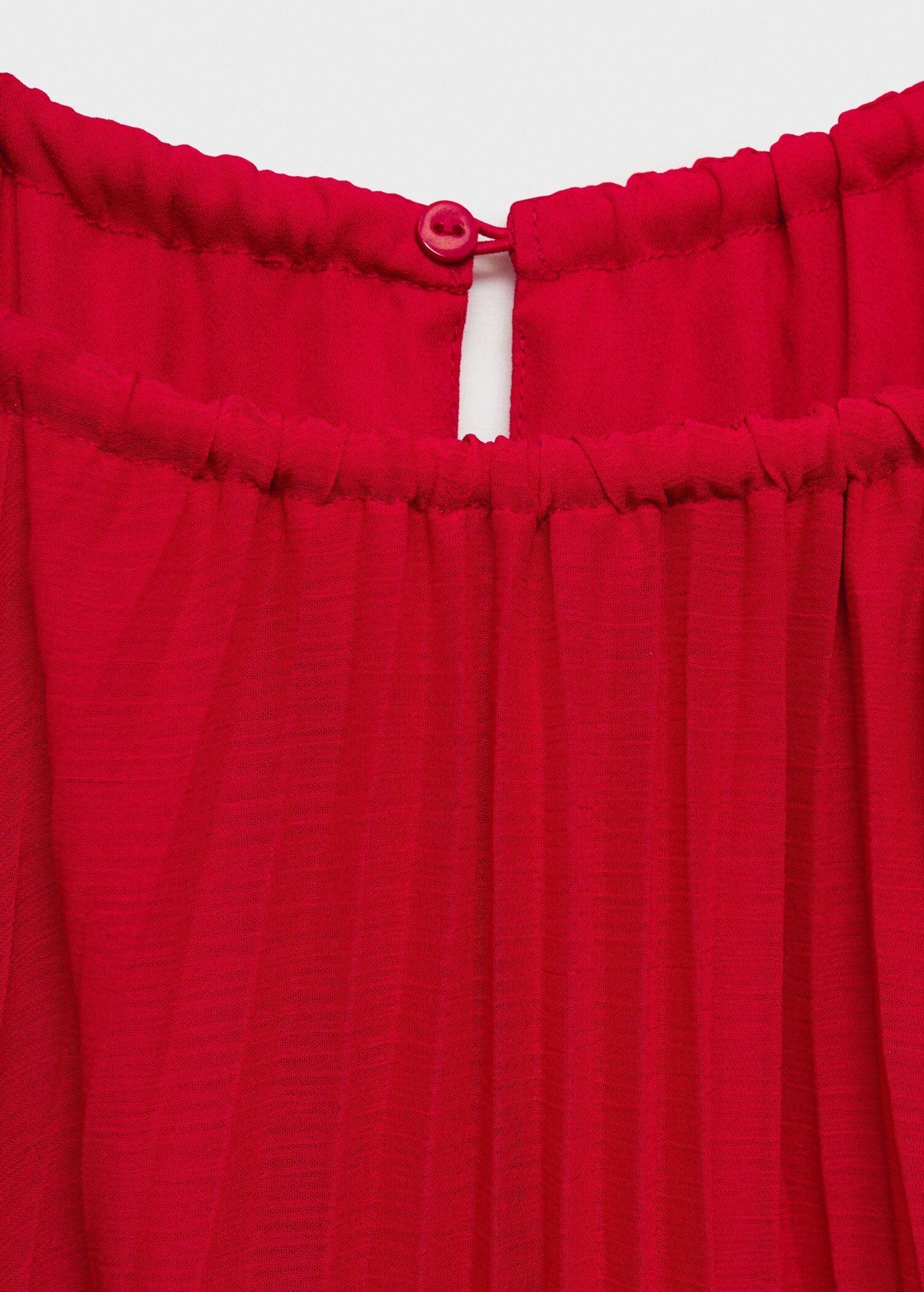 Belt pleated dress - Details of the article 8